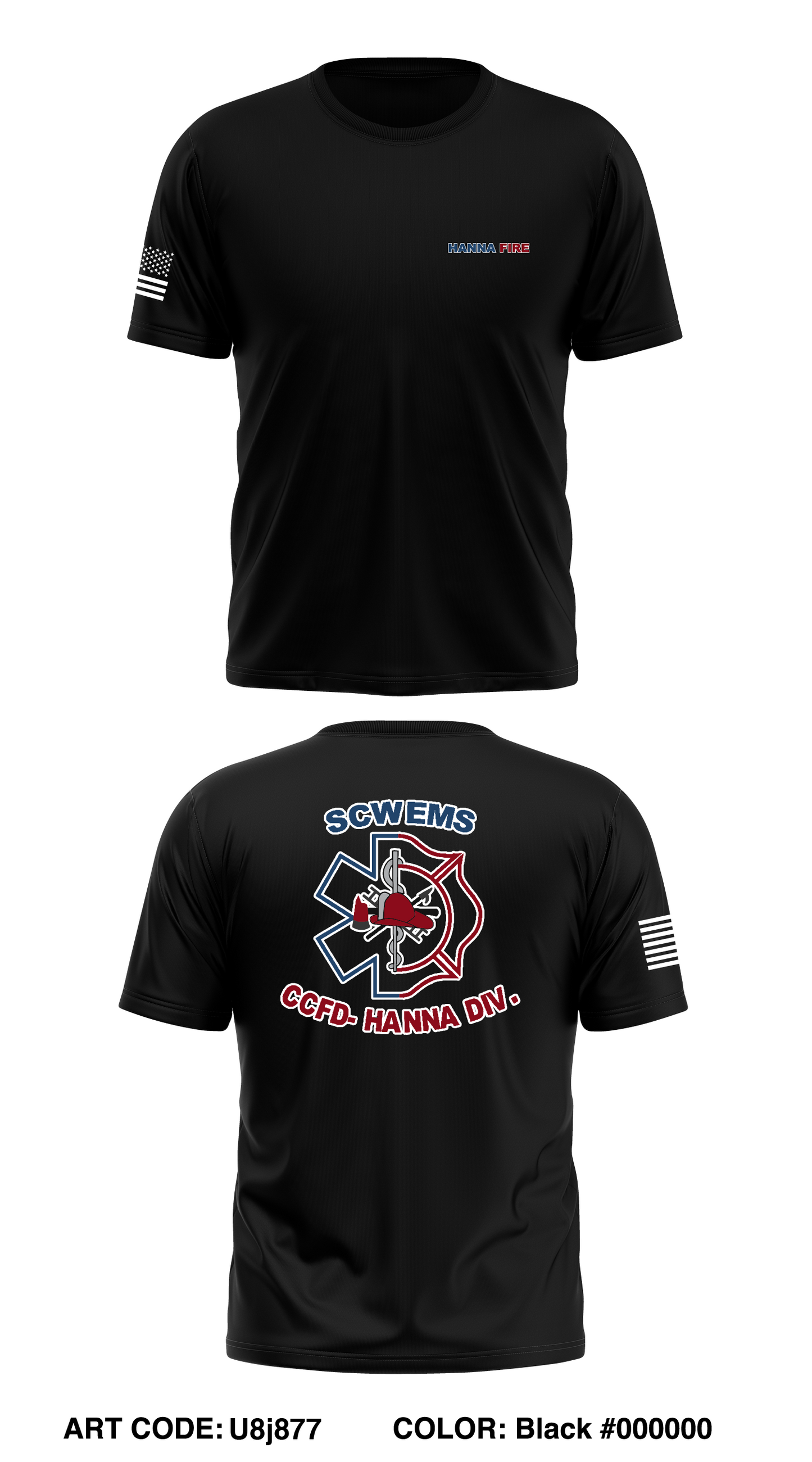 Hanna Fire Store 1 Core Men's SS Performance Tee - dr9DPk