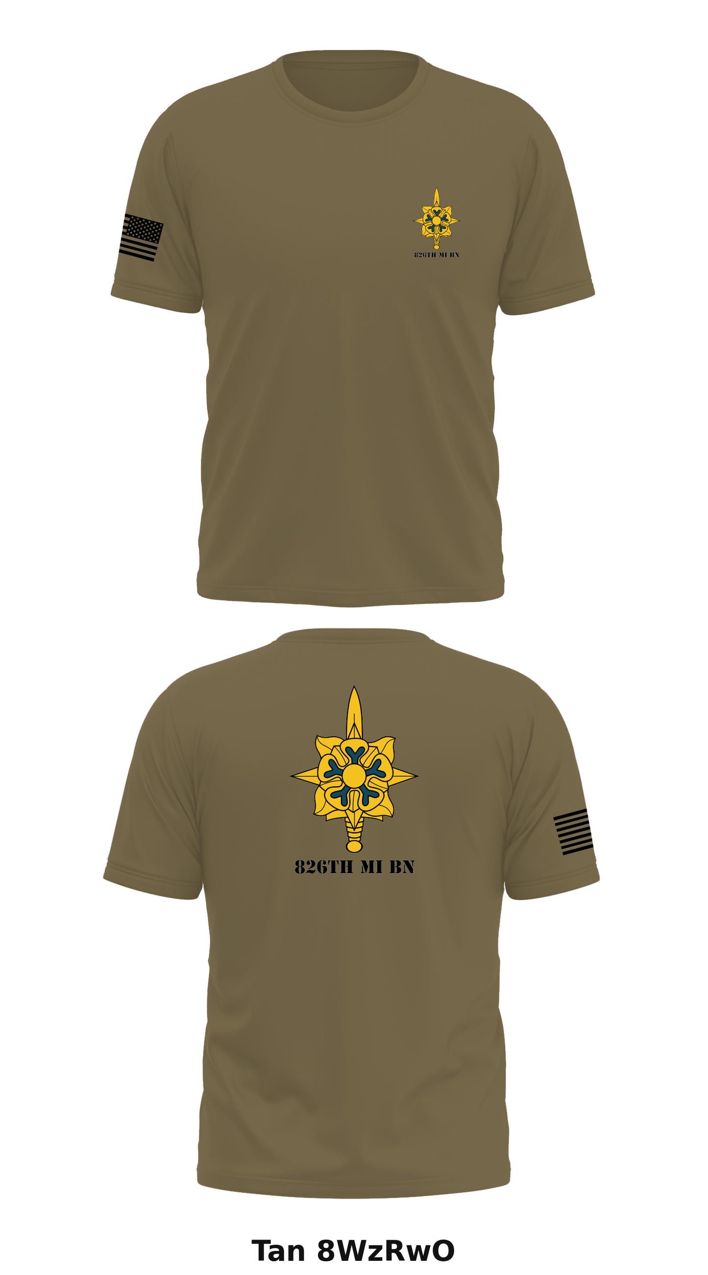 826th MI BN Store 1 Core Men's SS Performance Tee - 8WzRwO