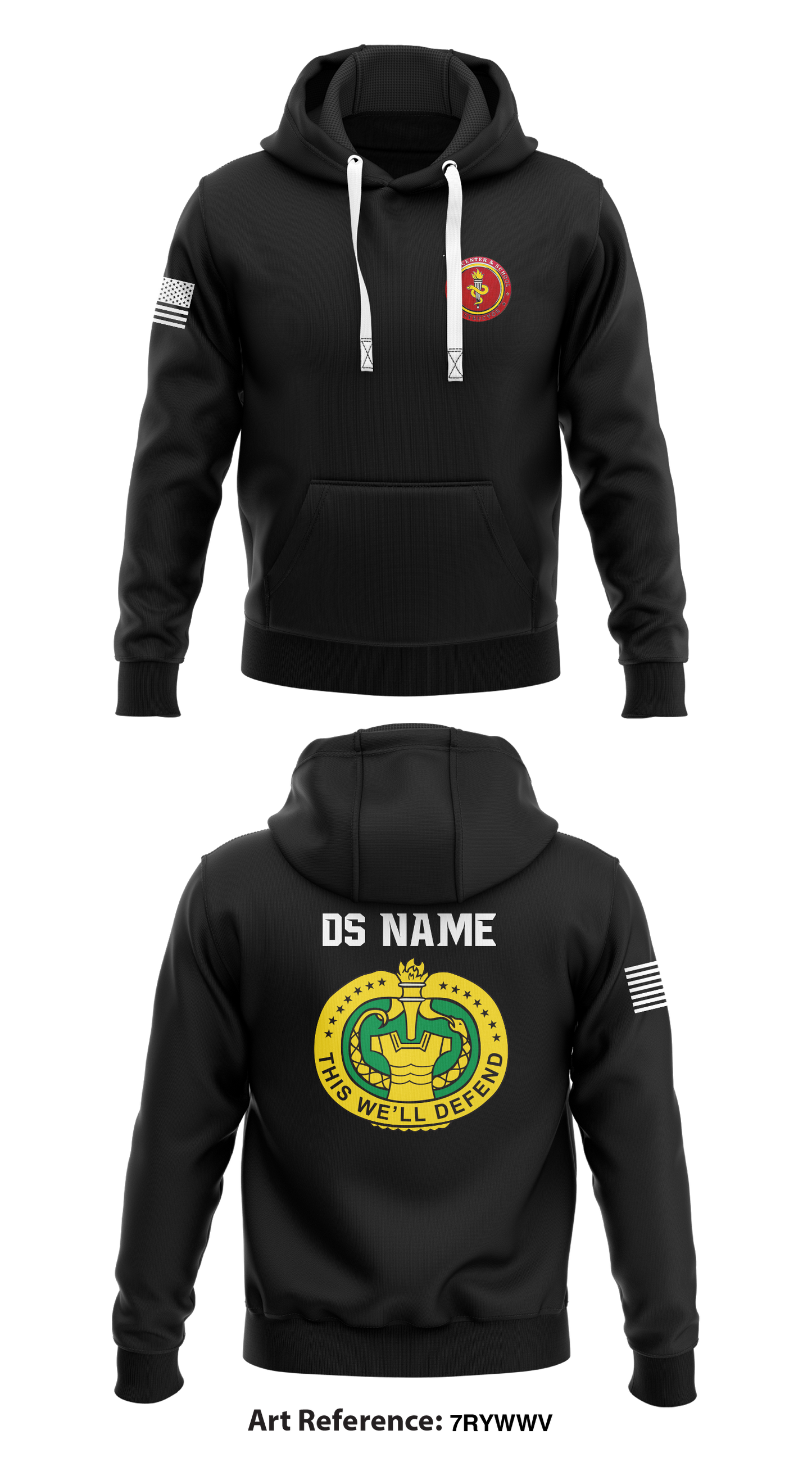 CUSTOM Delta Company 264 Store 1 Core Men's Hooded Performance Sweatshirt - 7RyWwv