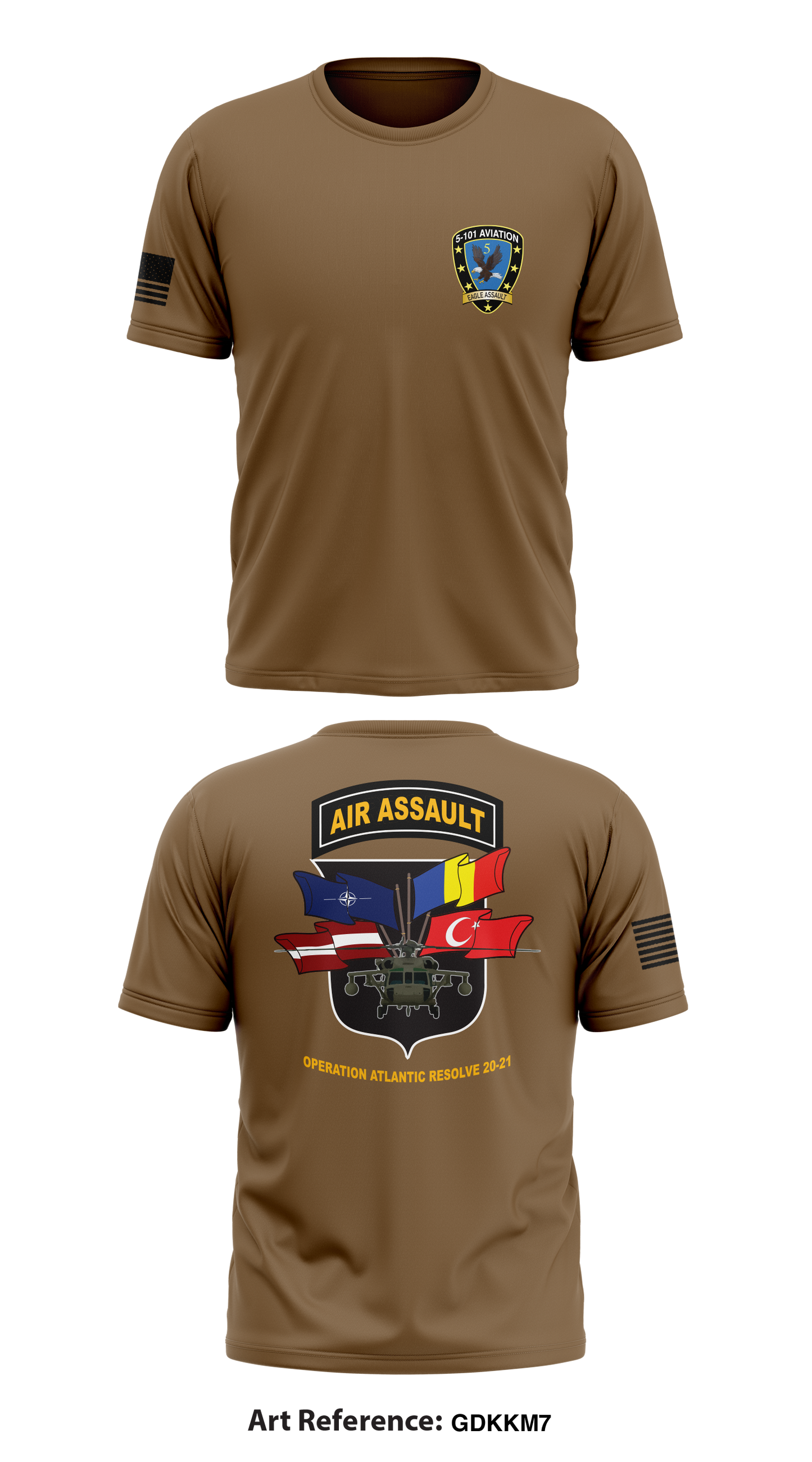 5 101 AVN REGT Store 1 Core Men's SS Performance Tee - gdKkm7