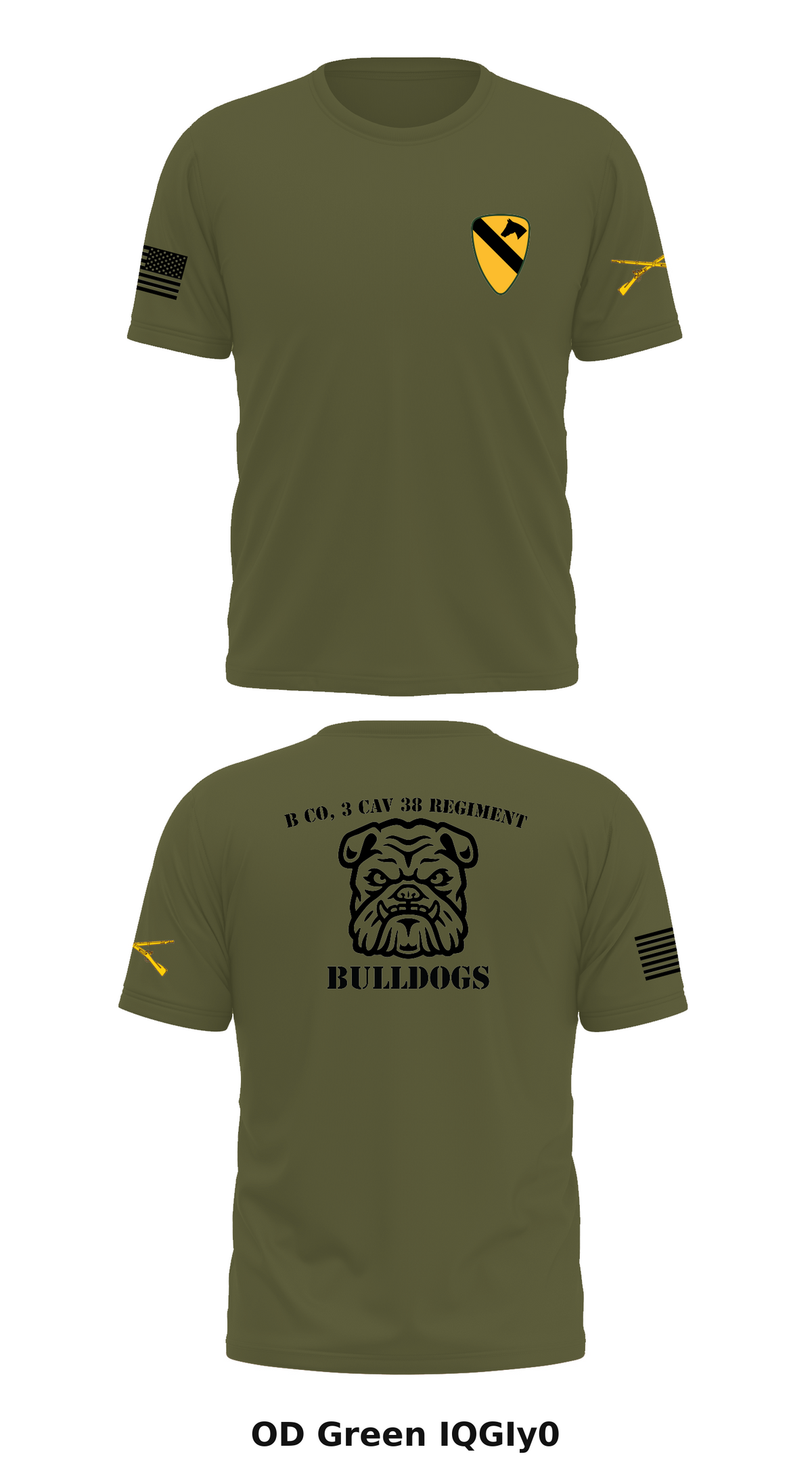 B Co, 3 Cav 38 regiment Store 1 Core Men's SS Performance Tee - IQGIy0