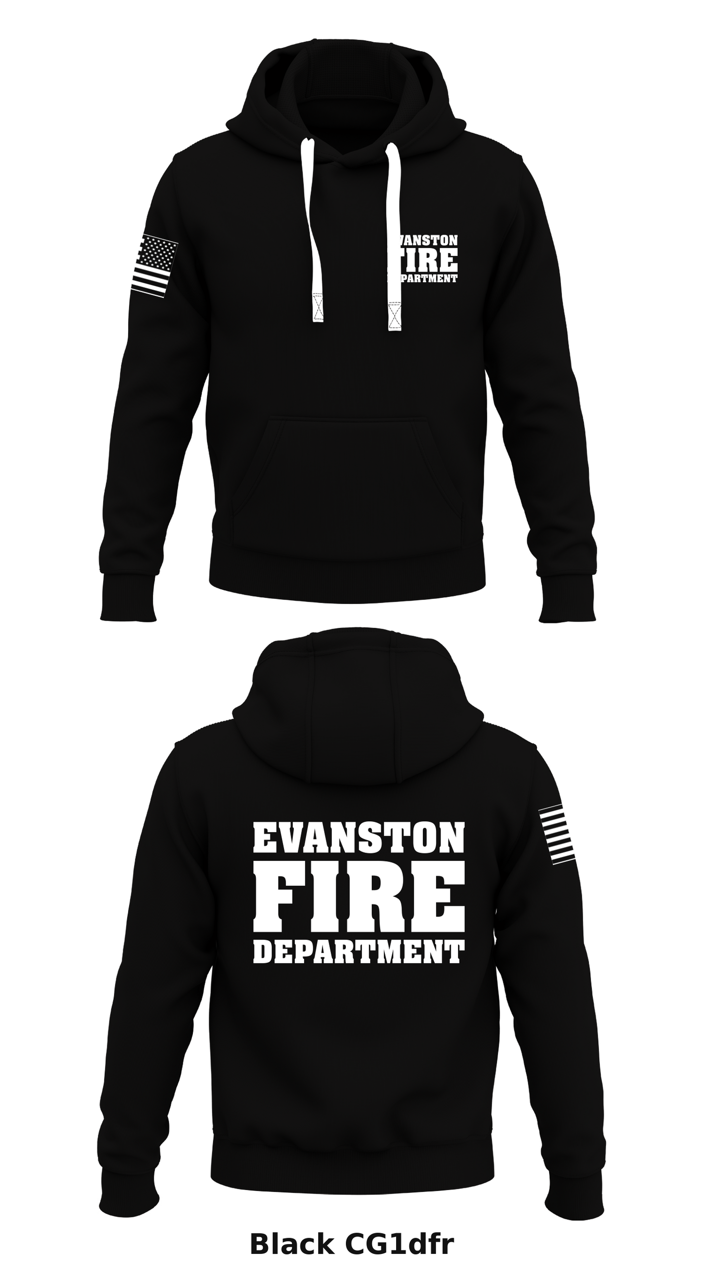 Evanston Fire Dept. Store 1 Core Men's Hooded Performance Sweatshirt - CG1dfr