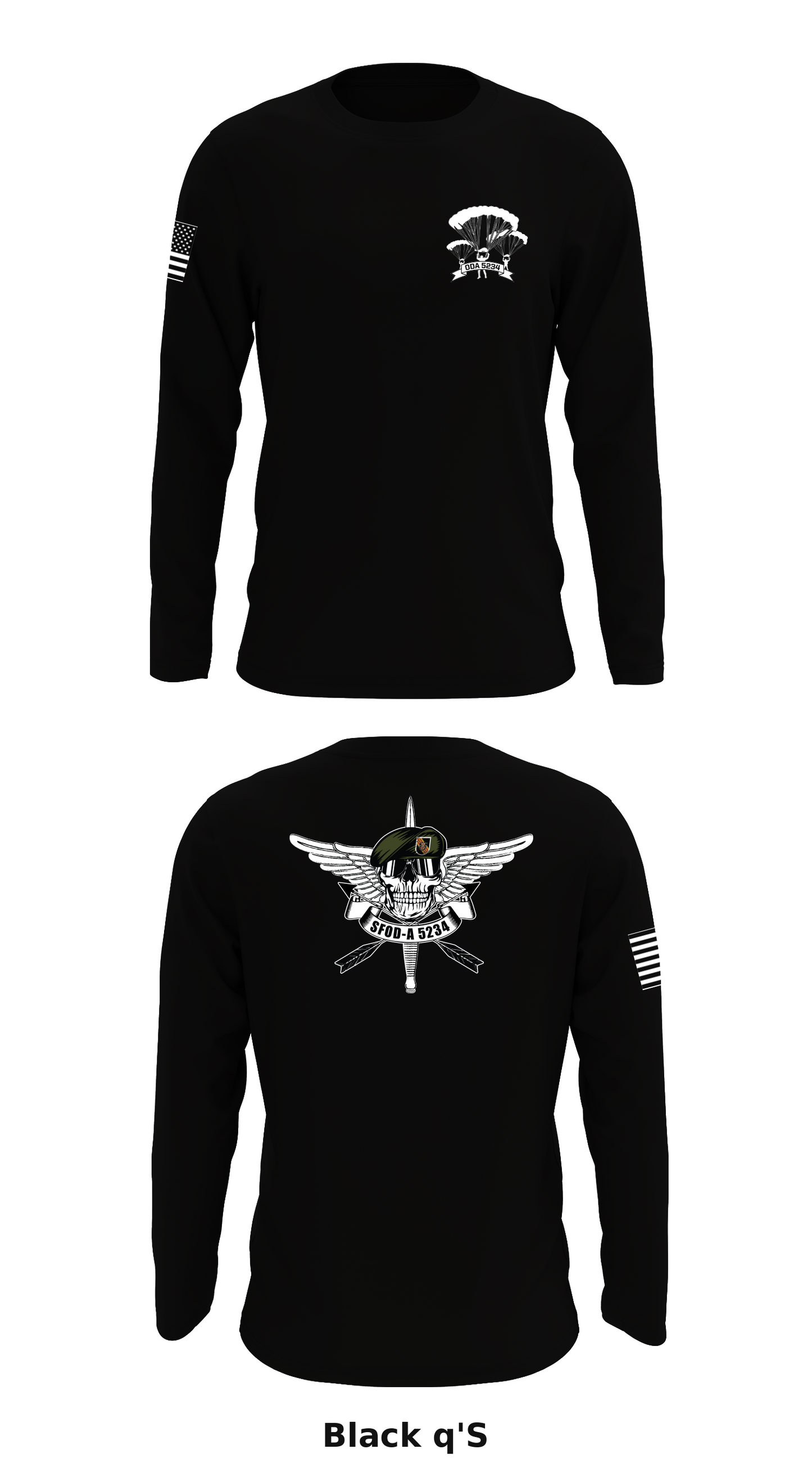 ODA 5234 Store 1 Core Men's LS Performance Tee - q'S