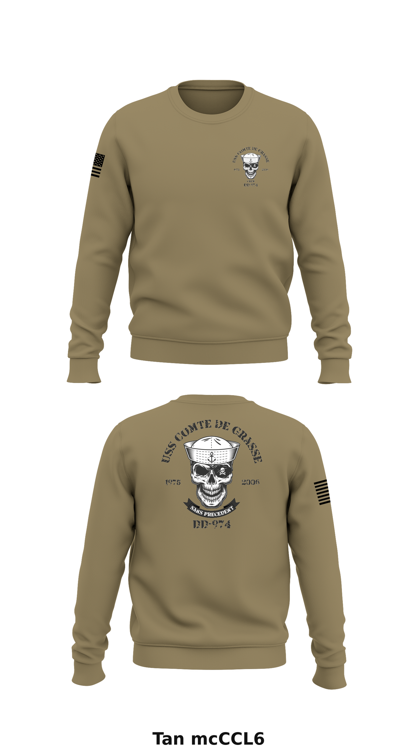 DD-974 Crew Store 1 Core Men's Crewneck Performance Sweatshirt - mcCCL6