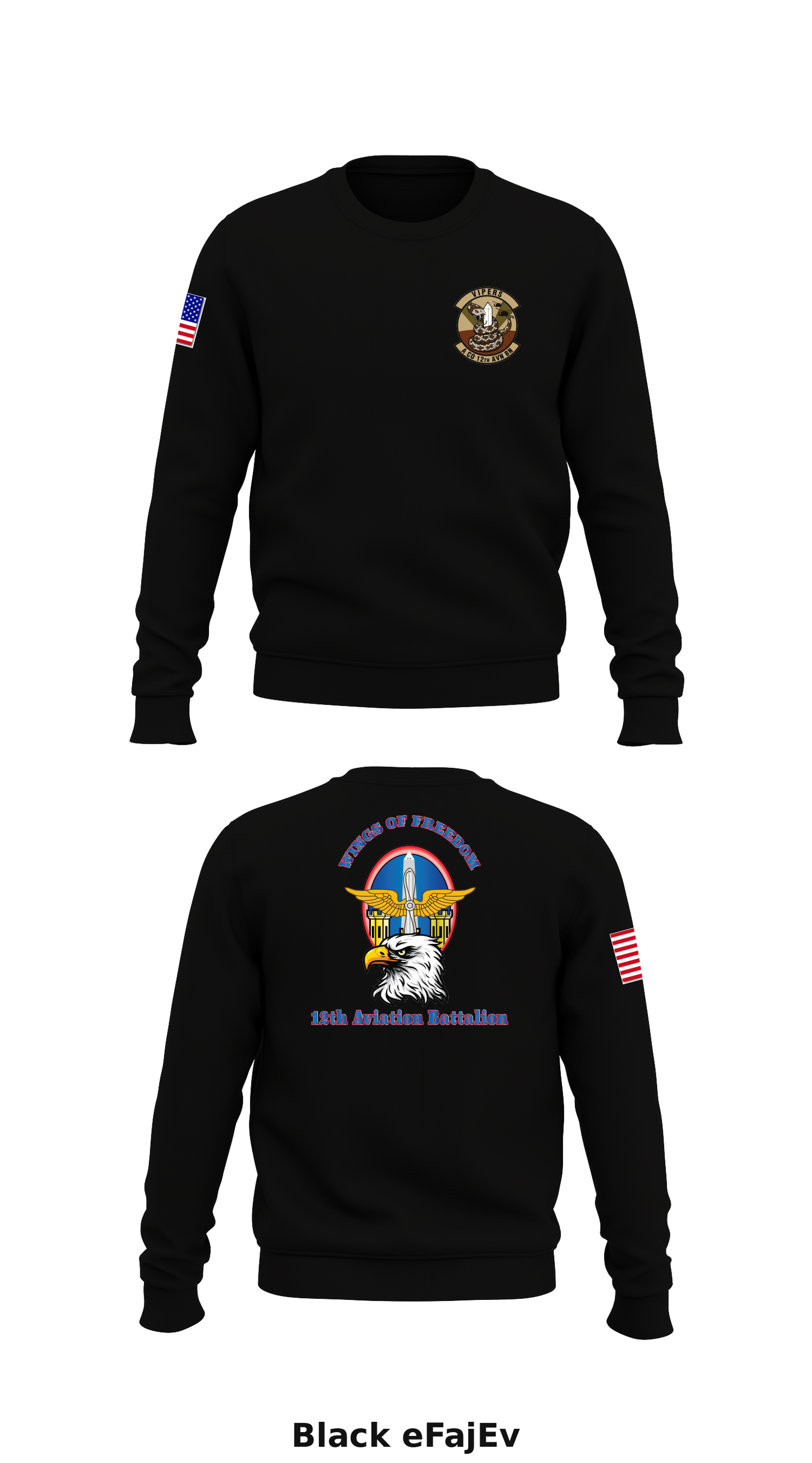 12th Aviation Battalion Store 1 Core Men's Crewneck Performance Sweatshirt - eFajEv