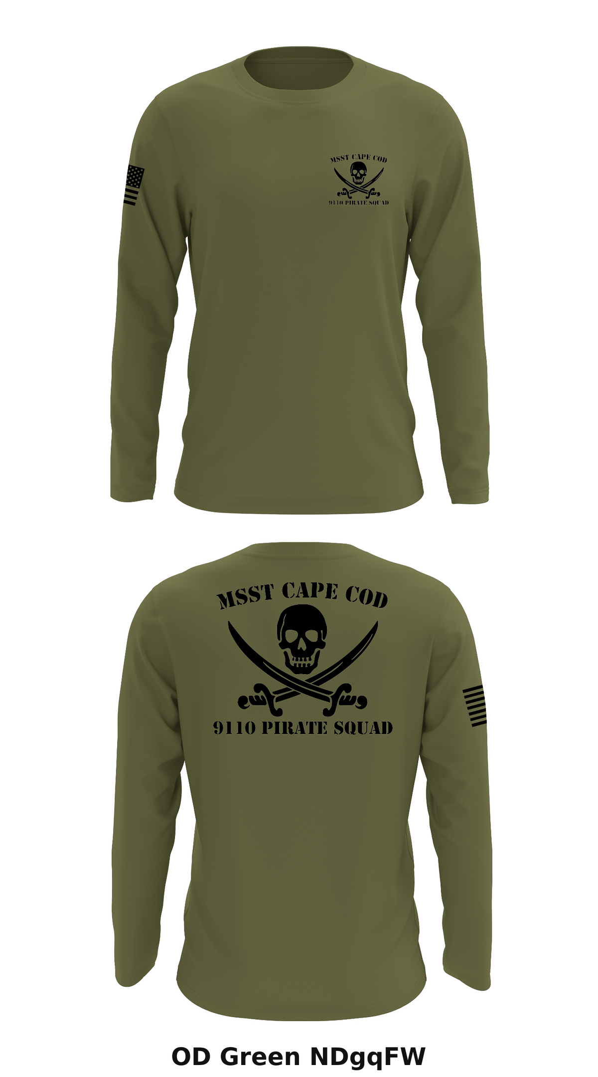 MSST Cape Cod 9110 PIRATE SQUAD Store 1 Core Men's LS Performance Tee - NDgqFW