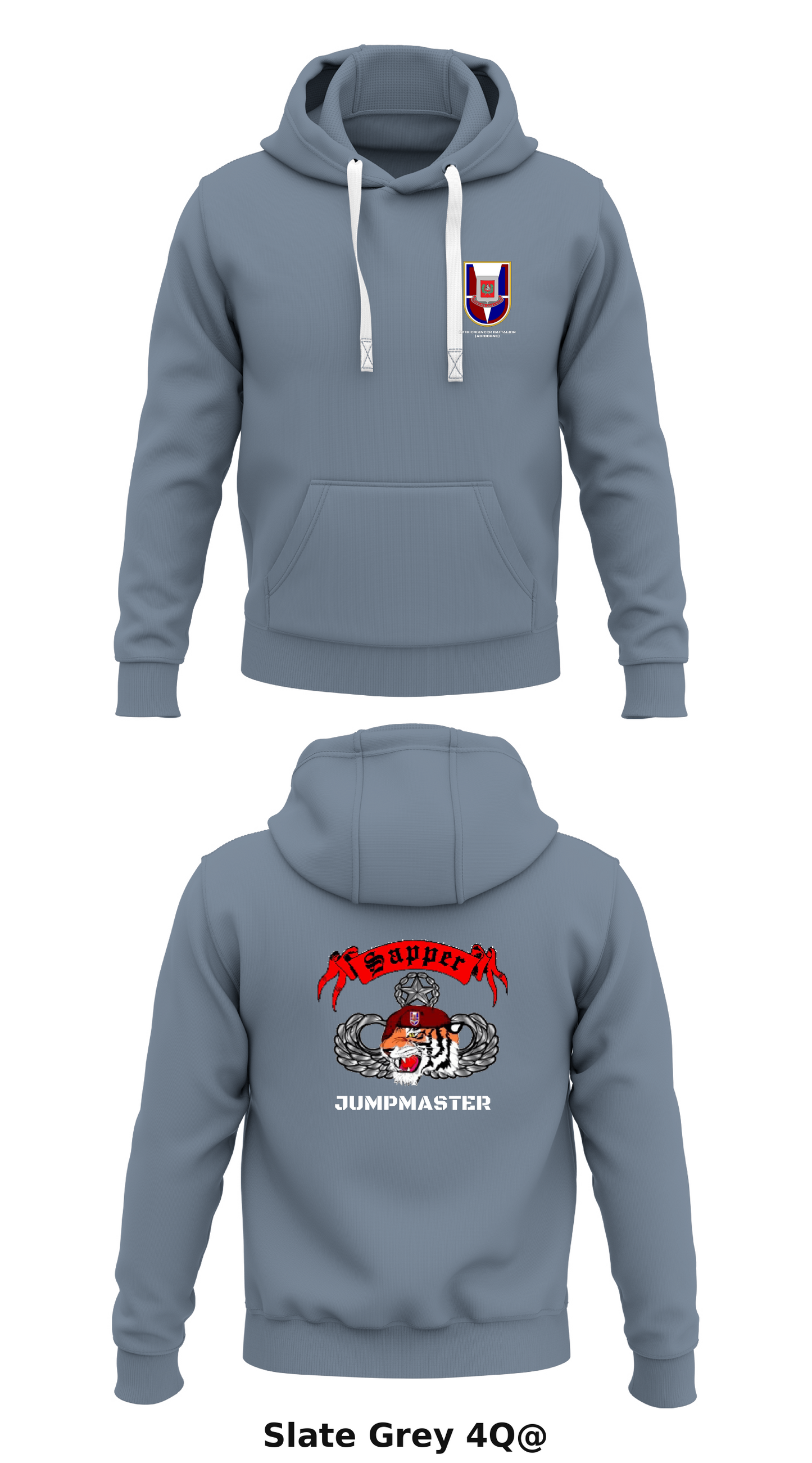 27TH ENGINEER BATTALION (AIRBORNE) STORE 1 Core Men's Hooded Performance Sweatshirt - 4Q@