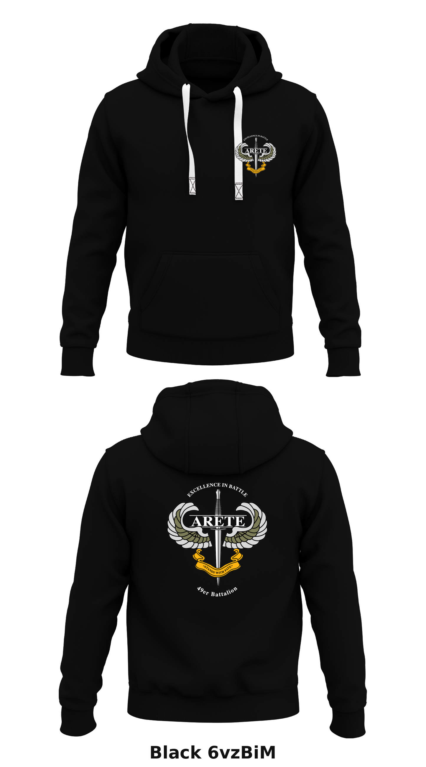 49er Battalion, Army ROTC Store 1 Core Men's Hooded Performance Sweatshirt - 6vzBiM