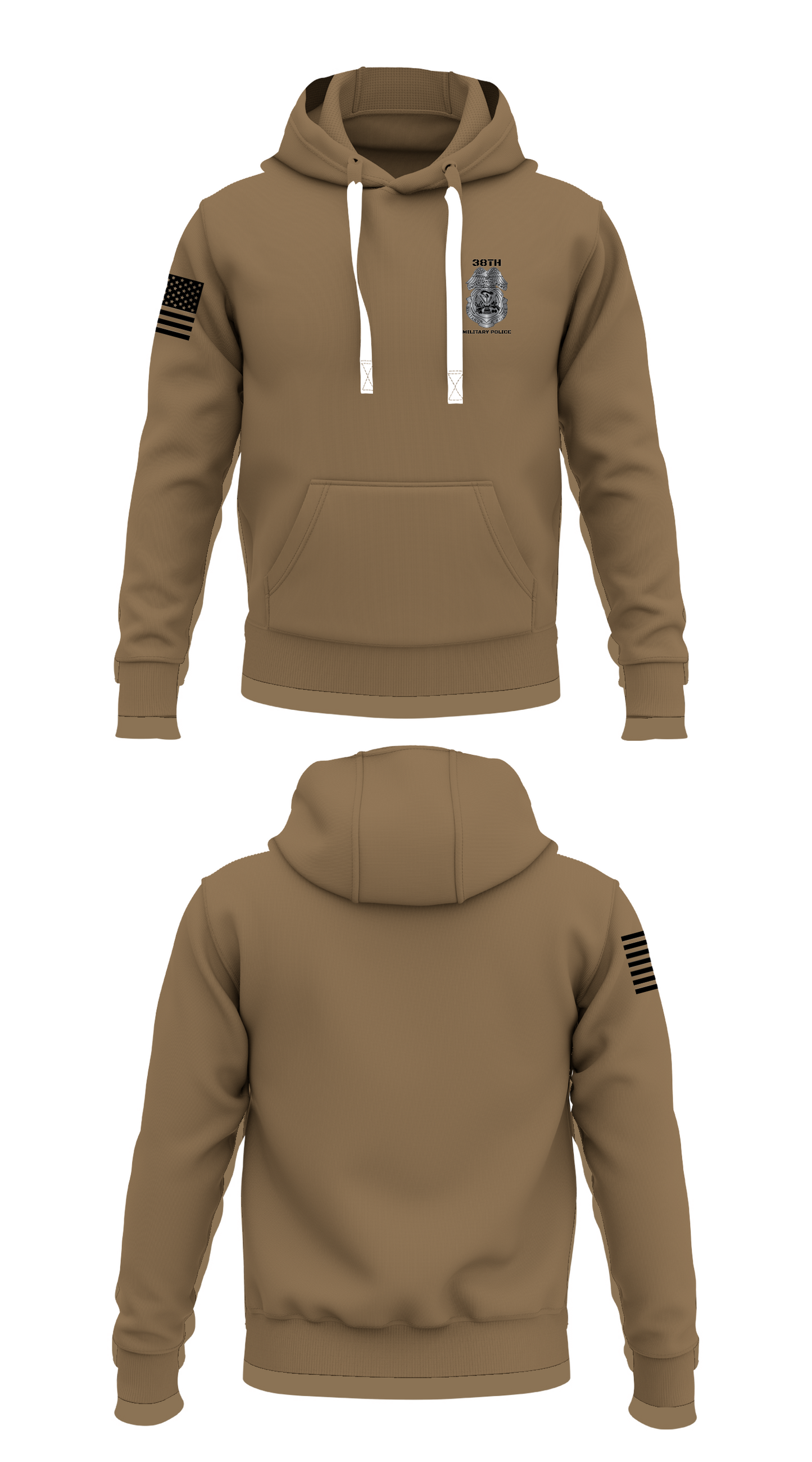 38th Military Police Store 1 Core Men's Hooded Performance Sweatshirt - 49268000615