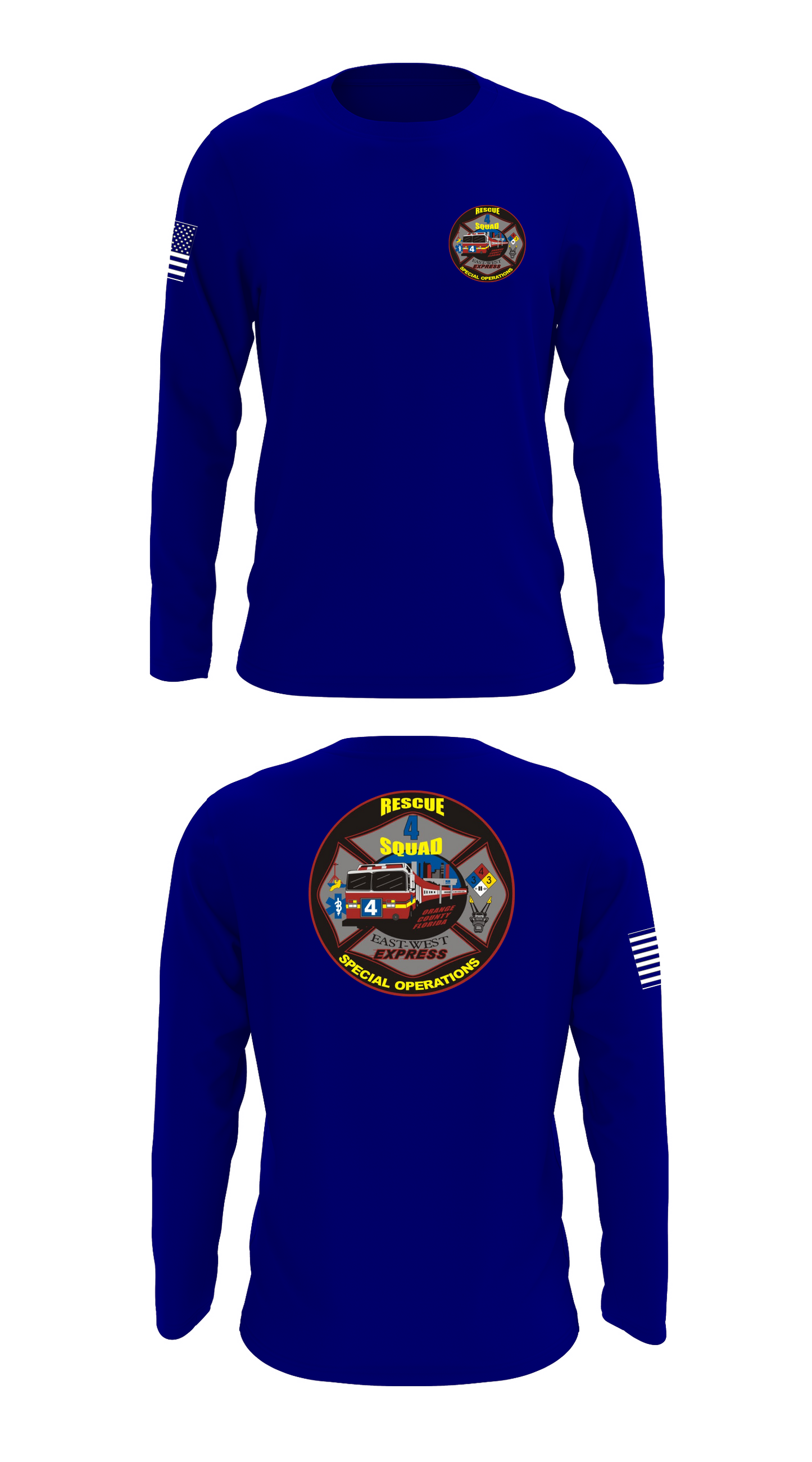 Squad 4 Store 1 Core Men's LS Performance Tee - 37789417788
