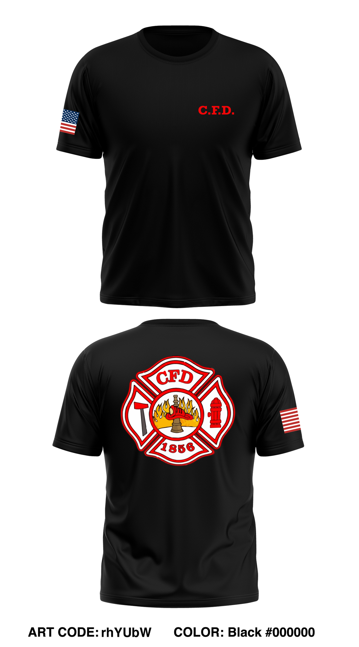 cridersville fire department Store 1 Core Men's SS Performance Tee - rhYUbW