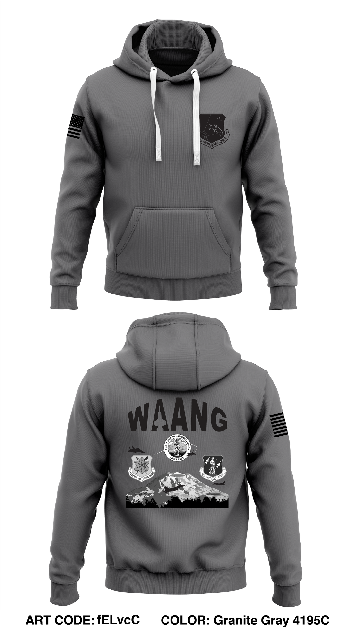 225th ADG Store 1 Core Men's Hooded Performance Sweatshirt - fELvcC