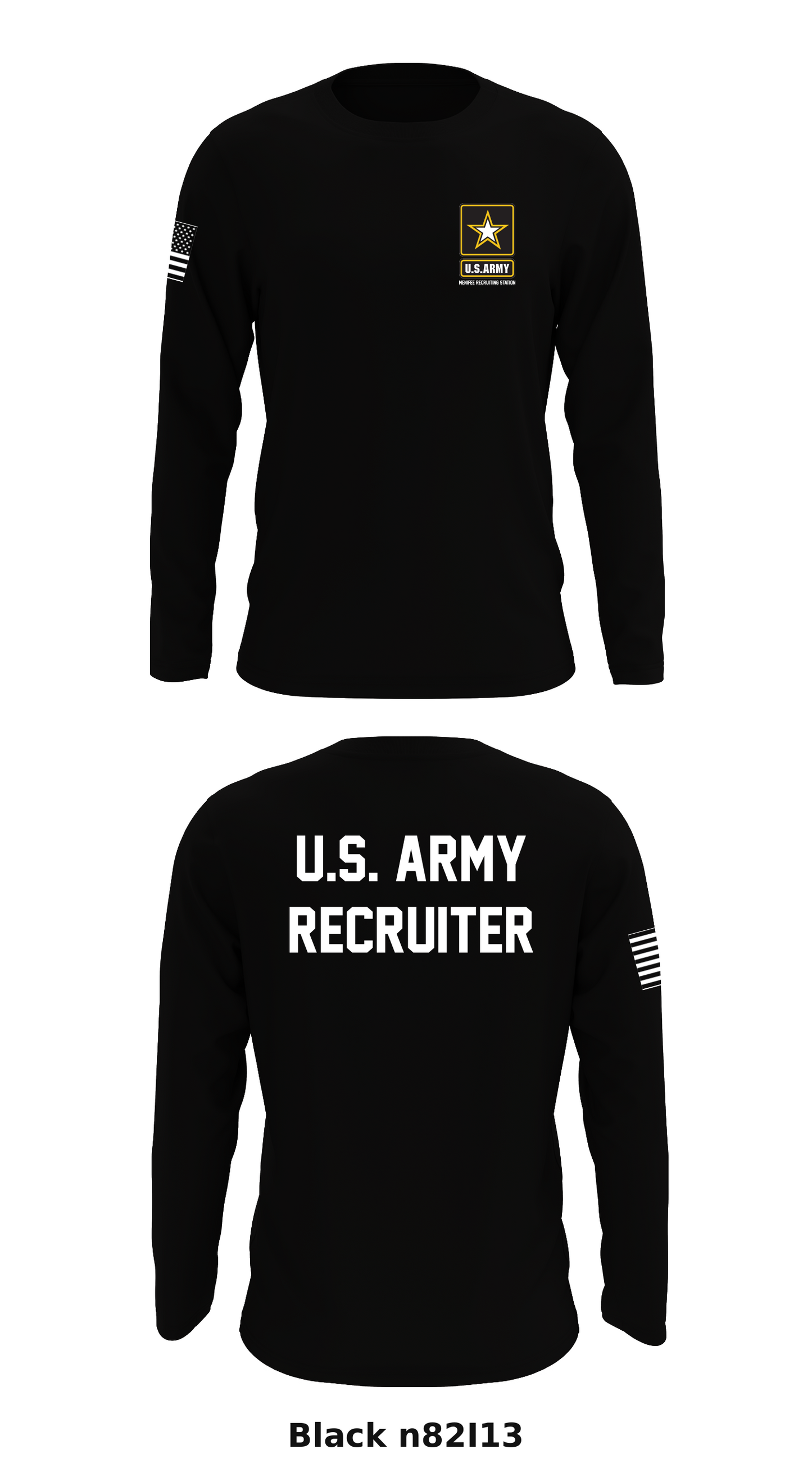 US ARMY MENIFEE RECRUITING STATION Store 1 Core Men's LS Performance Tee - n82I13