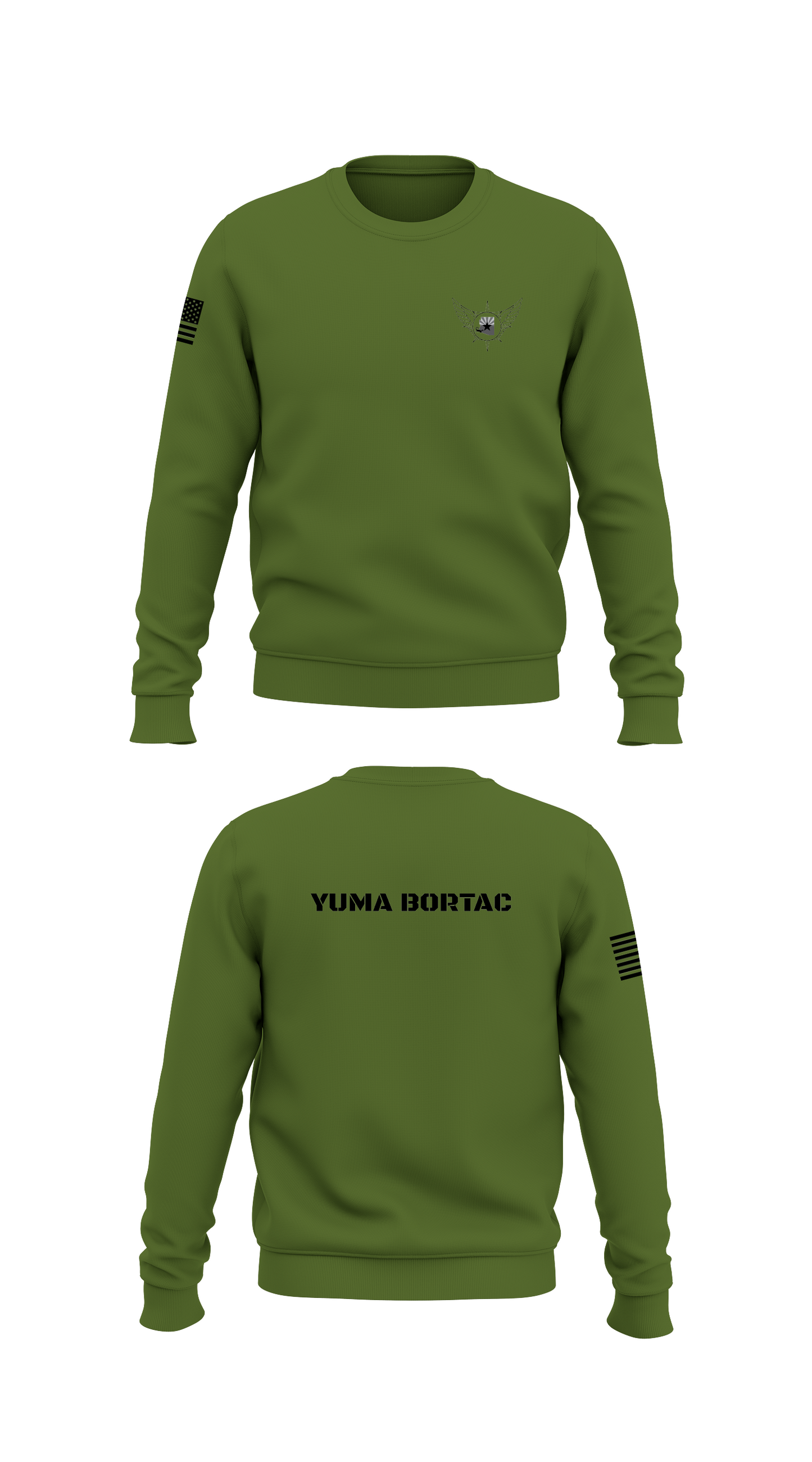 YUMA BORTAC Store 1 Core Men's Crewneck Performance Sweatshirt - 47130594730