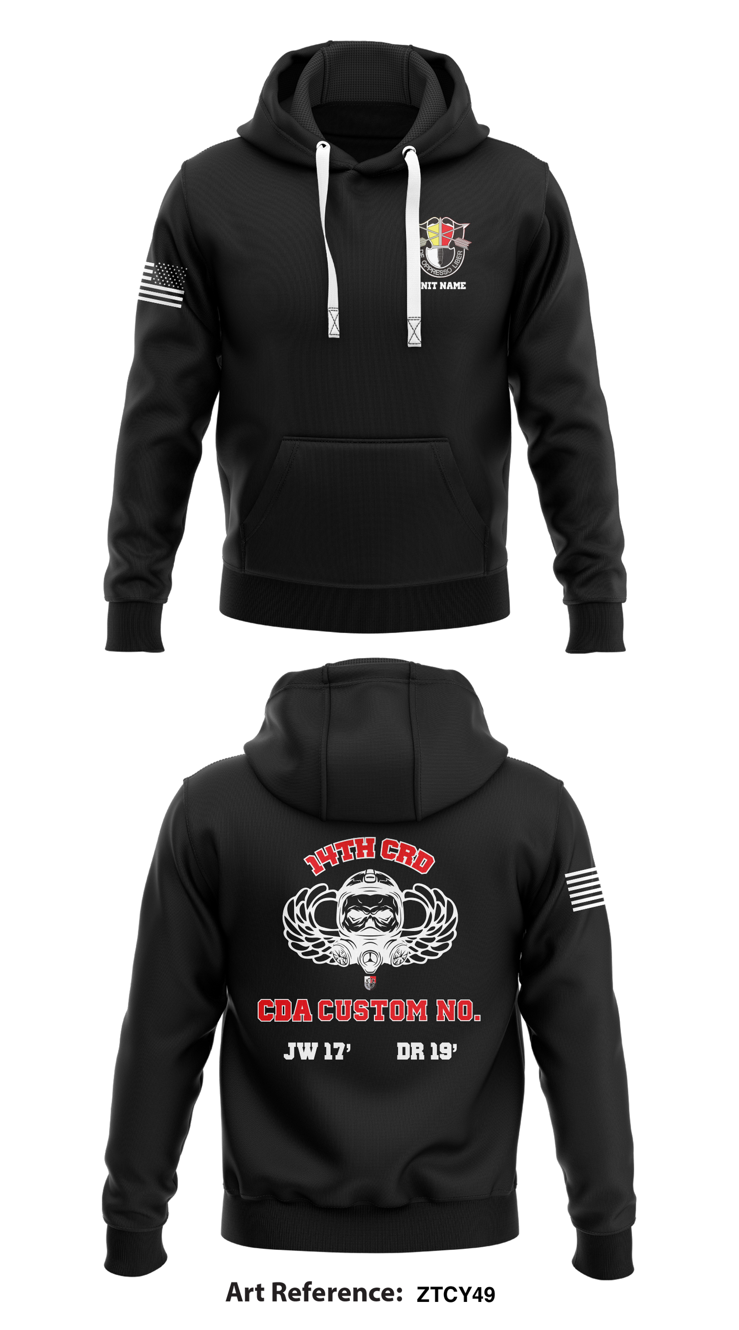 CUSTOM 14th CRD Store 1 Core Men's Hooded Performance Sweatshirt - zTCY49