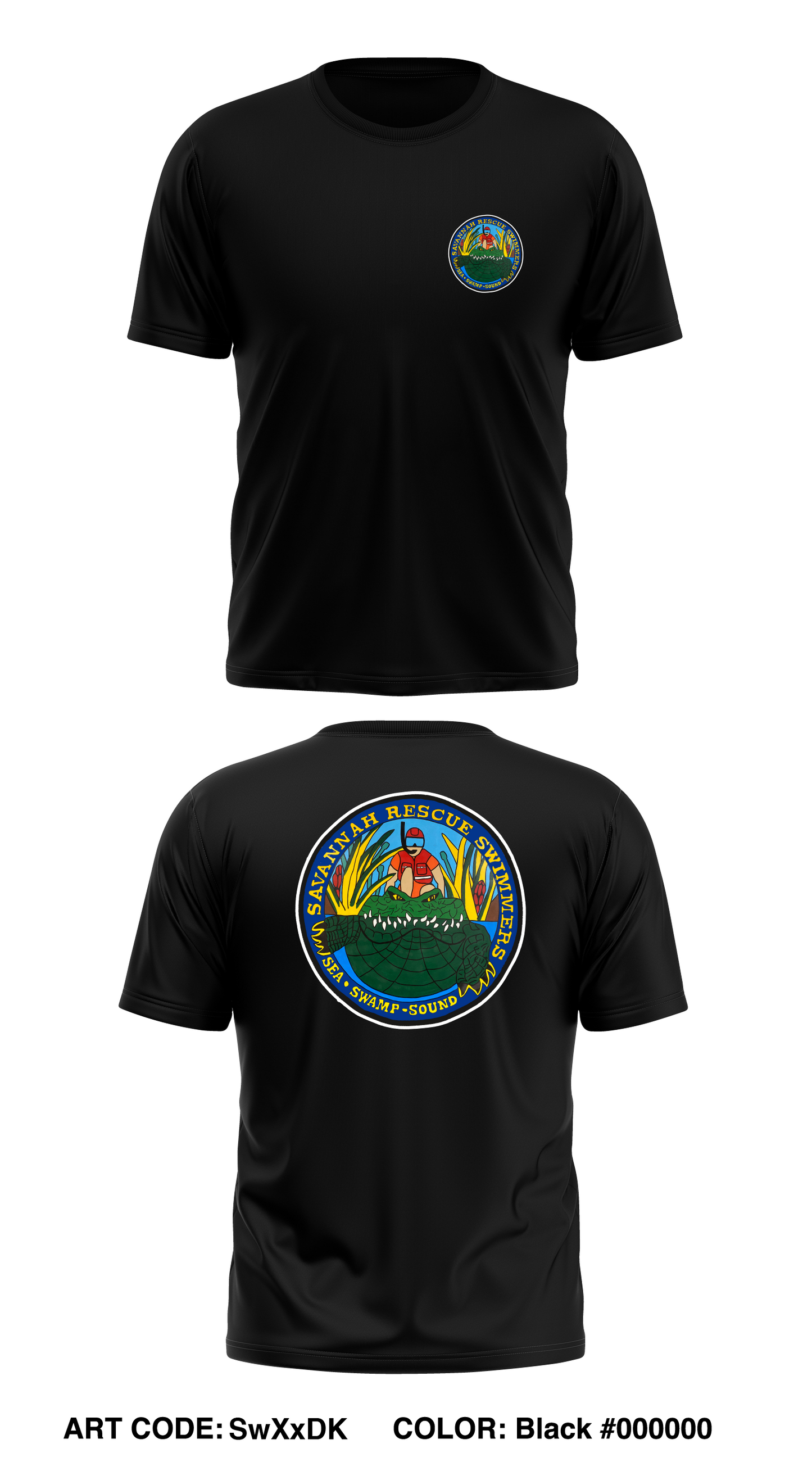 SAVANNAH RESCUE SWIMMERS Store 1 Core Men's SS Performance Tee - SwXxDK