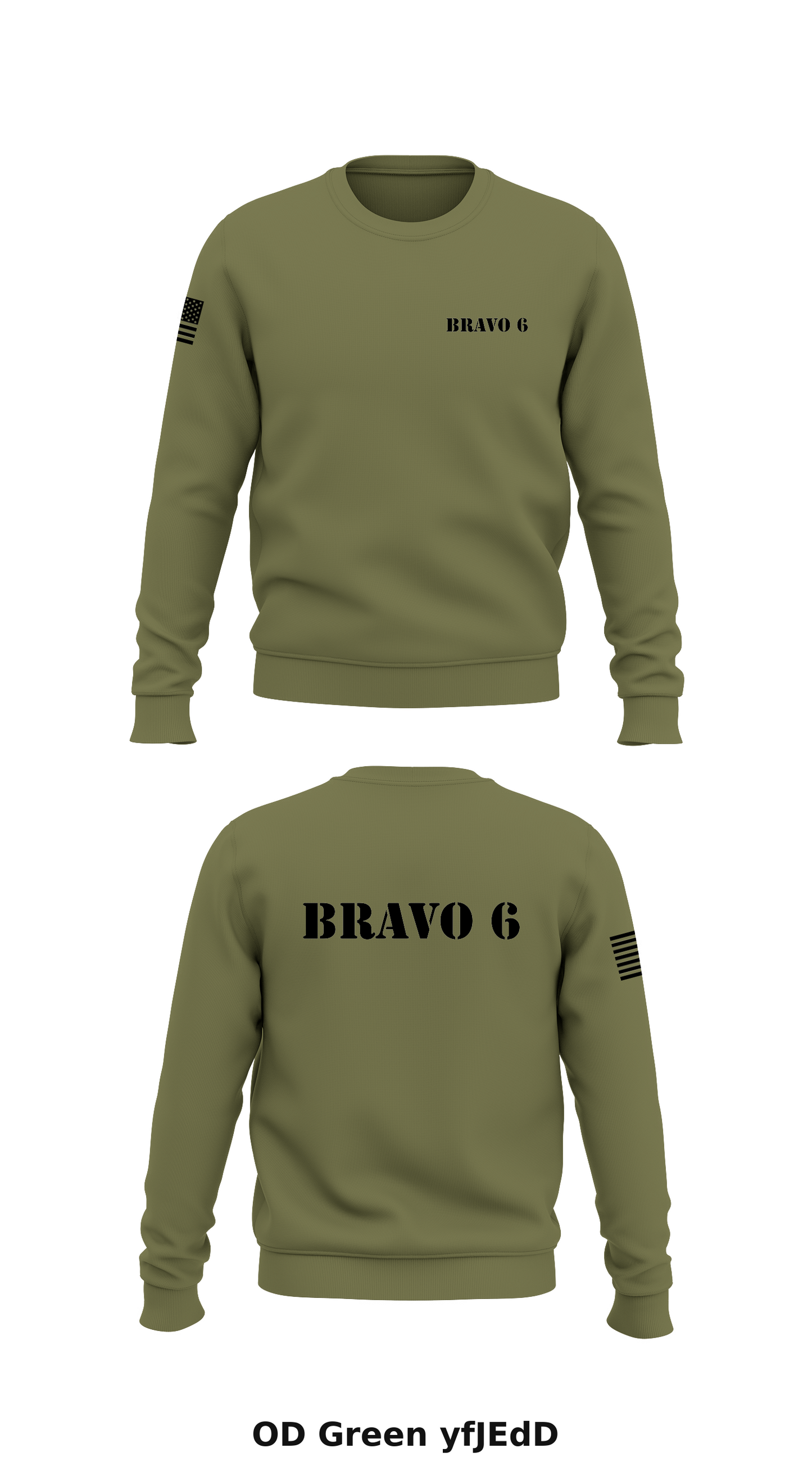 Bravo 6 Store 1 Core Men's Crewneck Performance Sweatshirt - yfJEdD