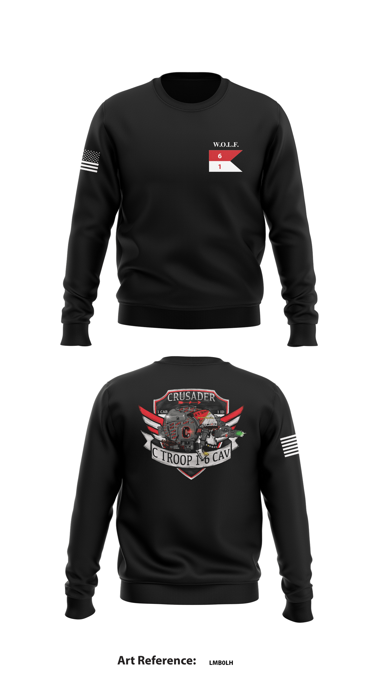 C Trp, 1-6 CAV Store 1 Core Men's Crewneck Performance Sweatshirt - lMB0lH