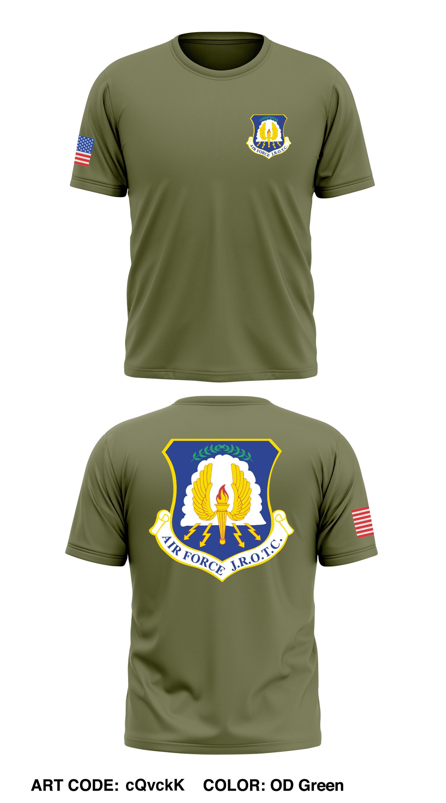 AFJROTC Store 2 Core Men's SS Performance Tee - cQvckK