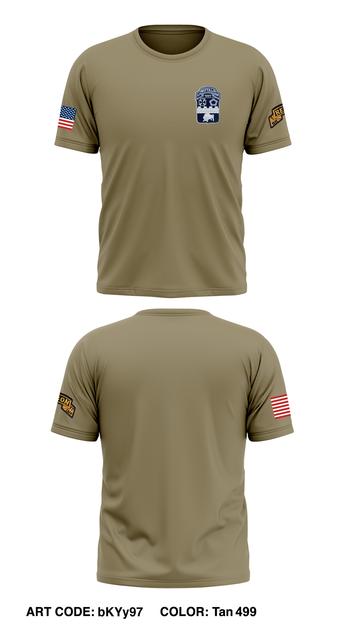 Recon 1-17Infantry Store 1 Core Men's SS Performance Tee - bKYy97