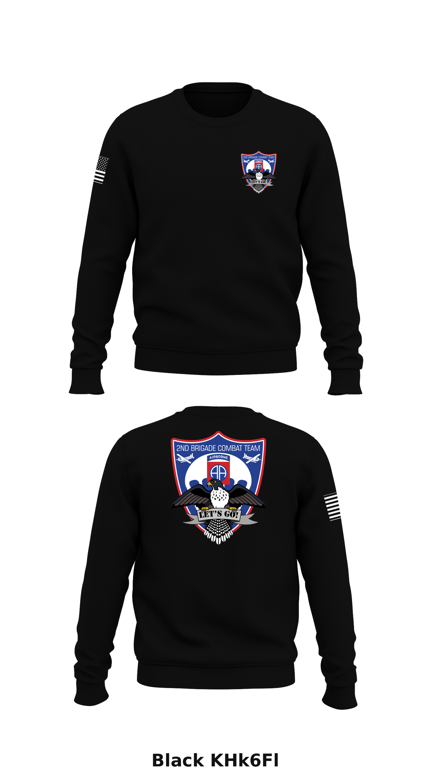 2nd Brigade Combat Team, 82nd Airborne Division Store 1 Core Men's Crewneck Performance Sweatshirt - KHk6Fl