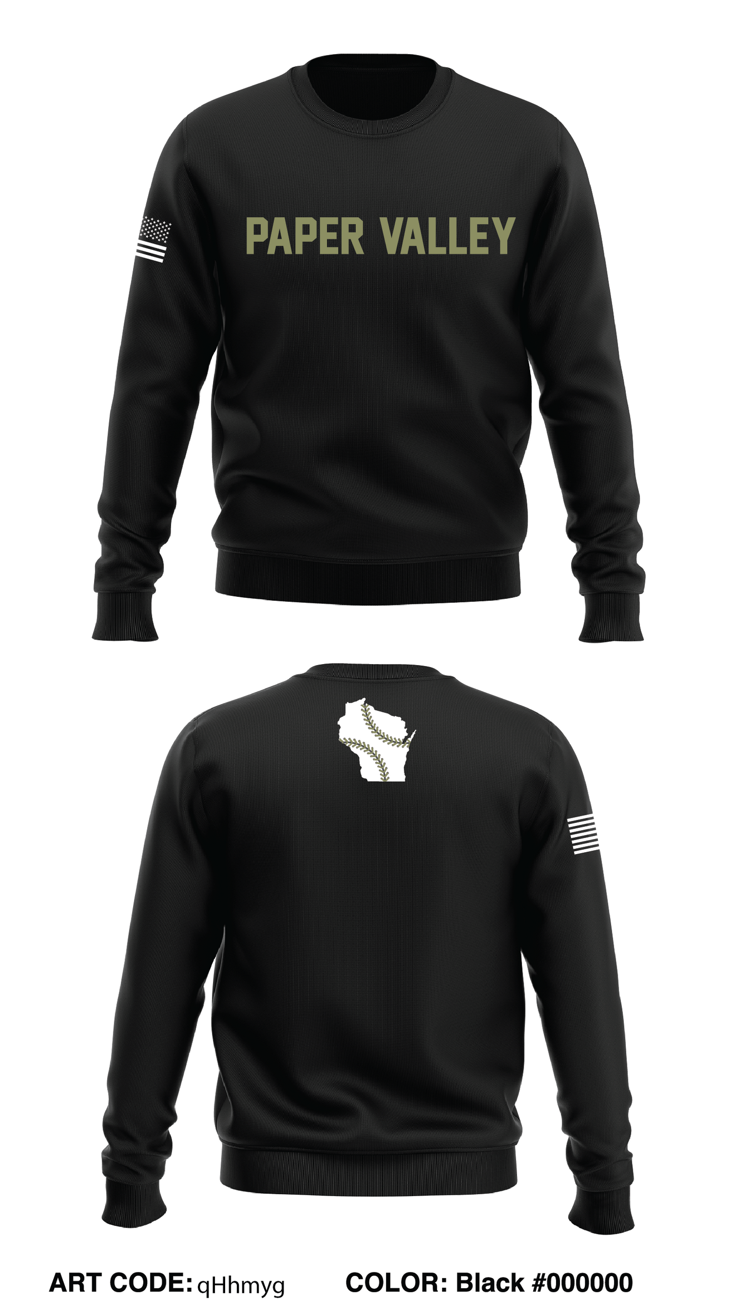 Paper Valley Pike Store 1 Core Men's Crewneck Performance Sweatshirt - qHhmyg