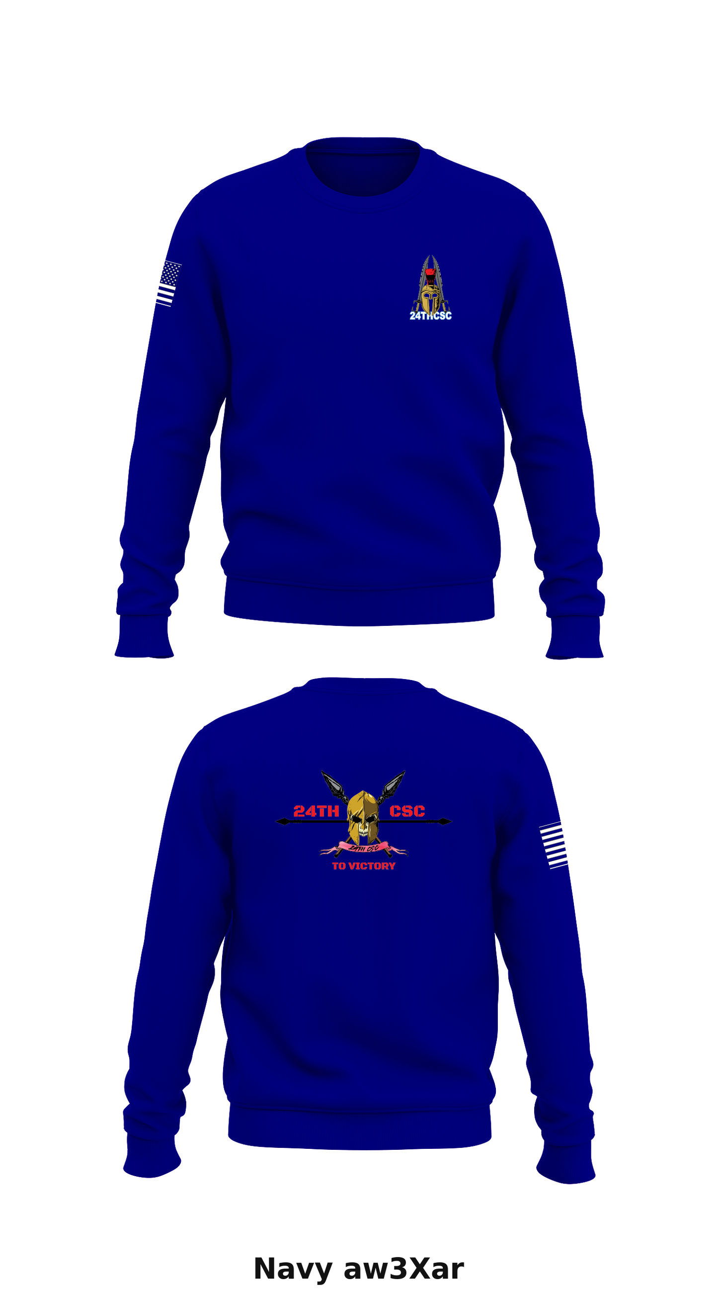 24th CSC Store 1 Core Men's Crewneck Performance Sweatshirt - aw3Xar