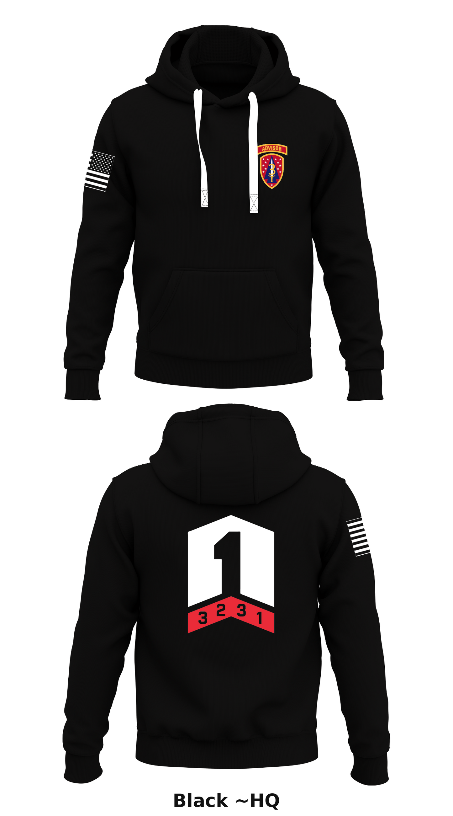 C CO 2nd BN 3RD SFAB Store 1 Core Men's Hooded Performance Sweatshirt - ~HQ