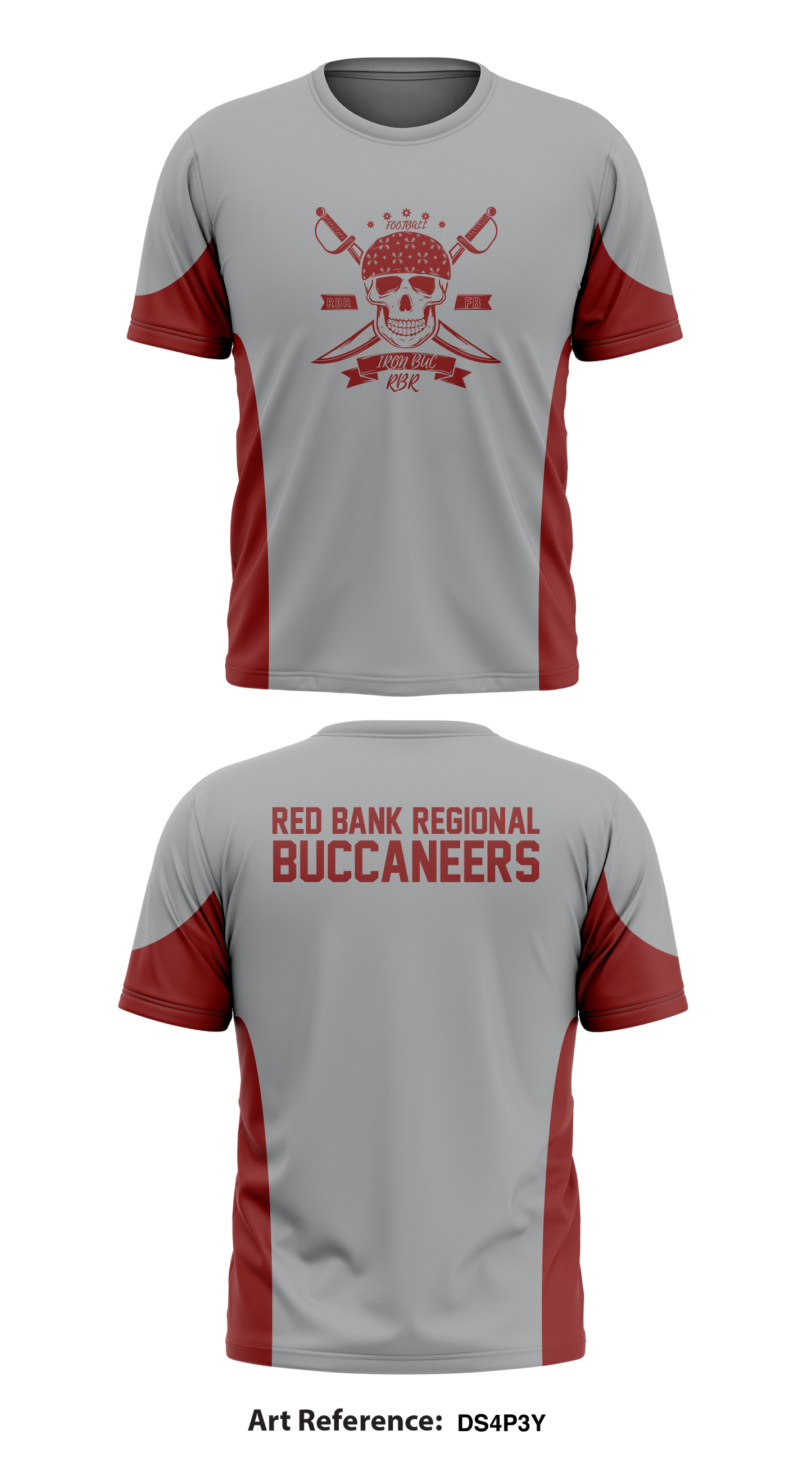 Red Bank Regional Buccaneers Store 1 Core Men's SS Performance Tee - dS4p3y