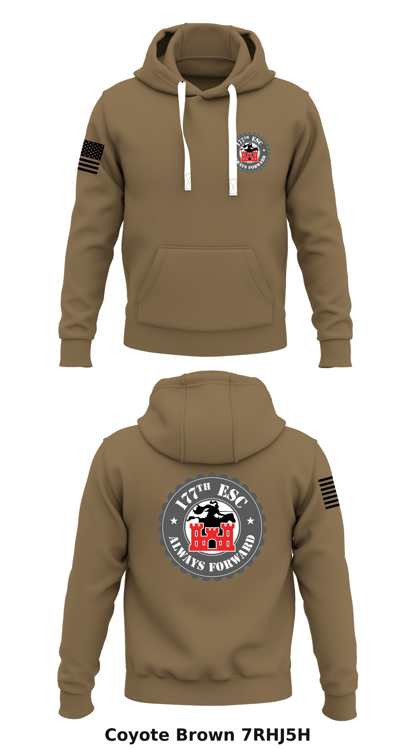 177th Engineer Support Company Store 1 Core Men's Hooded Performance Sweatshirt - 7RHJ5H