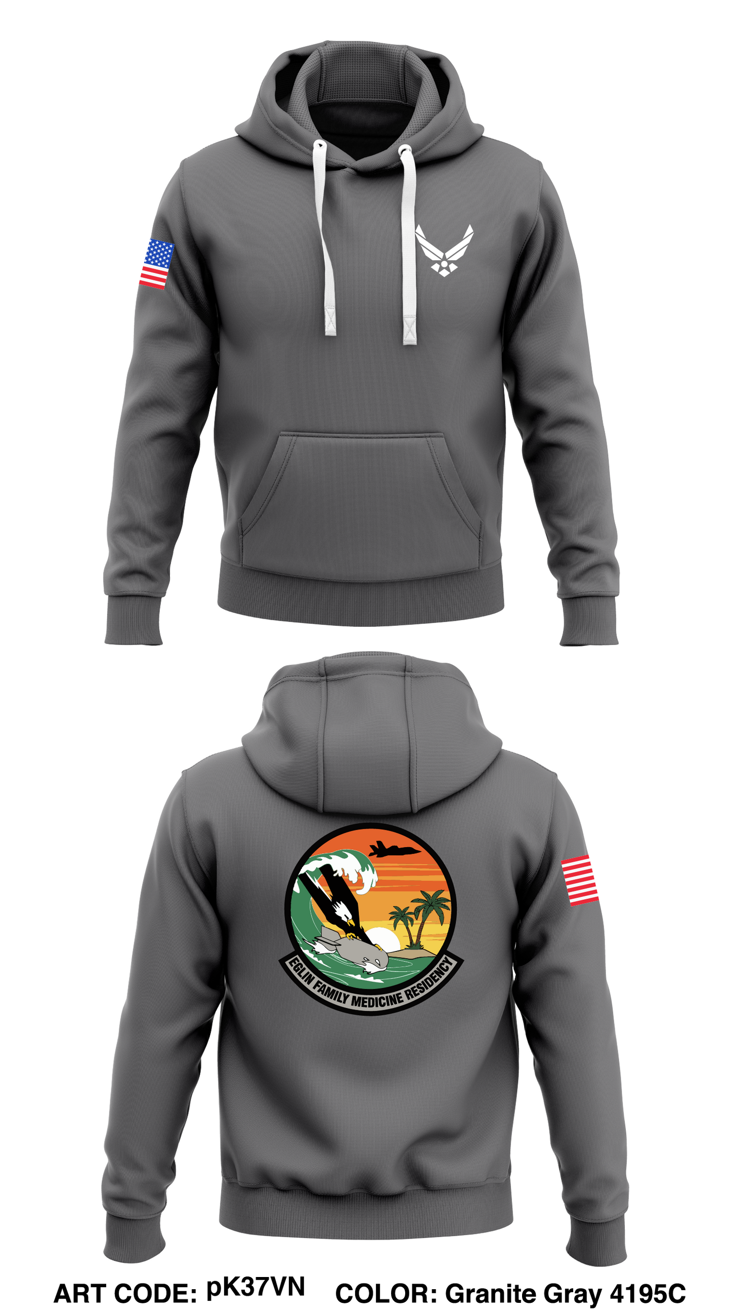 Eglin FMR Store 1 Core Men's Hooded Performance Sweatshirt - pK37VN