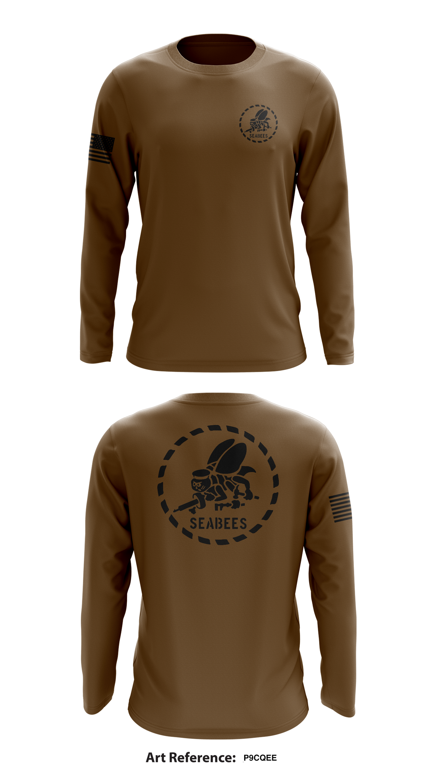 Seabees Store 1 Core Men's LS Performance Tee - P9CQee