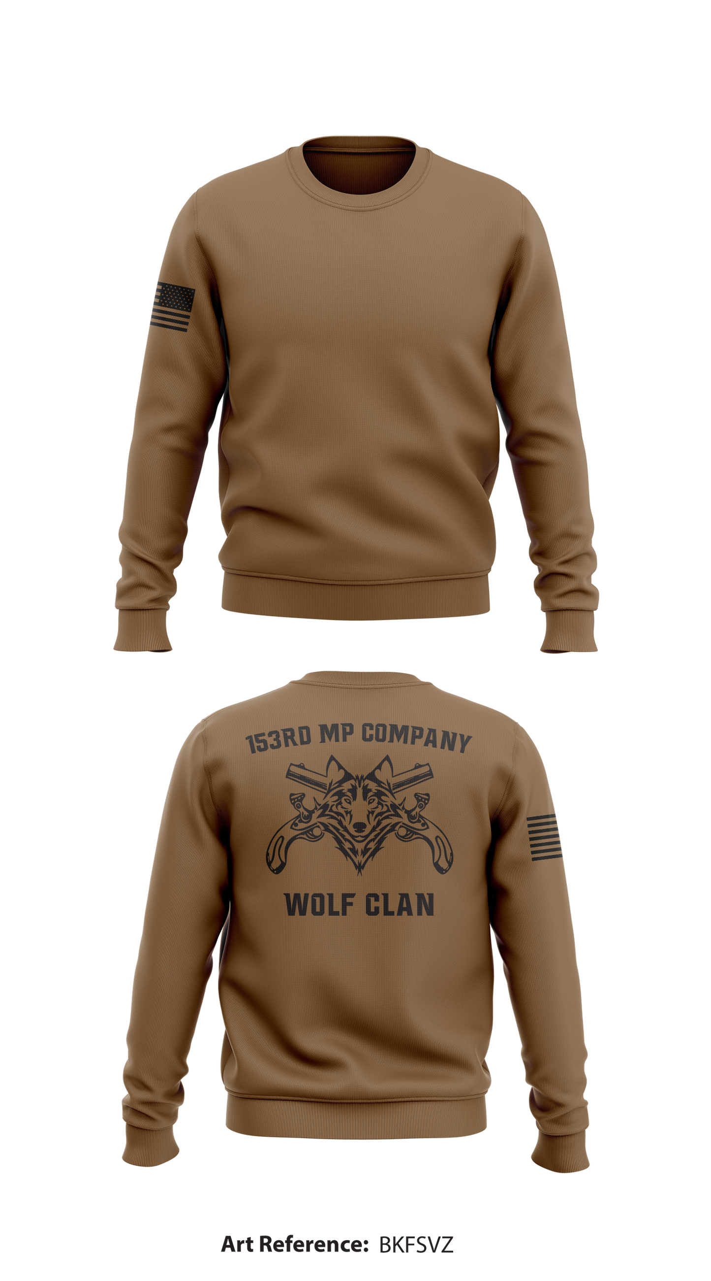 153rd Military Police Company “Wolf Clan” Store 1 Core Men's Crewneck Performance Sweatshirt - bKfSvZ