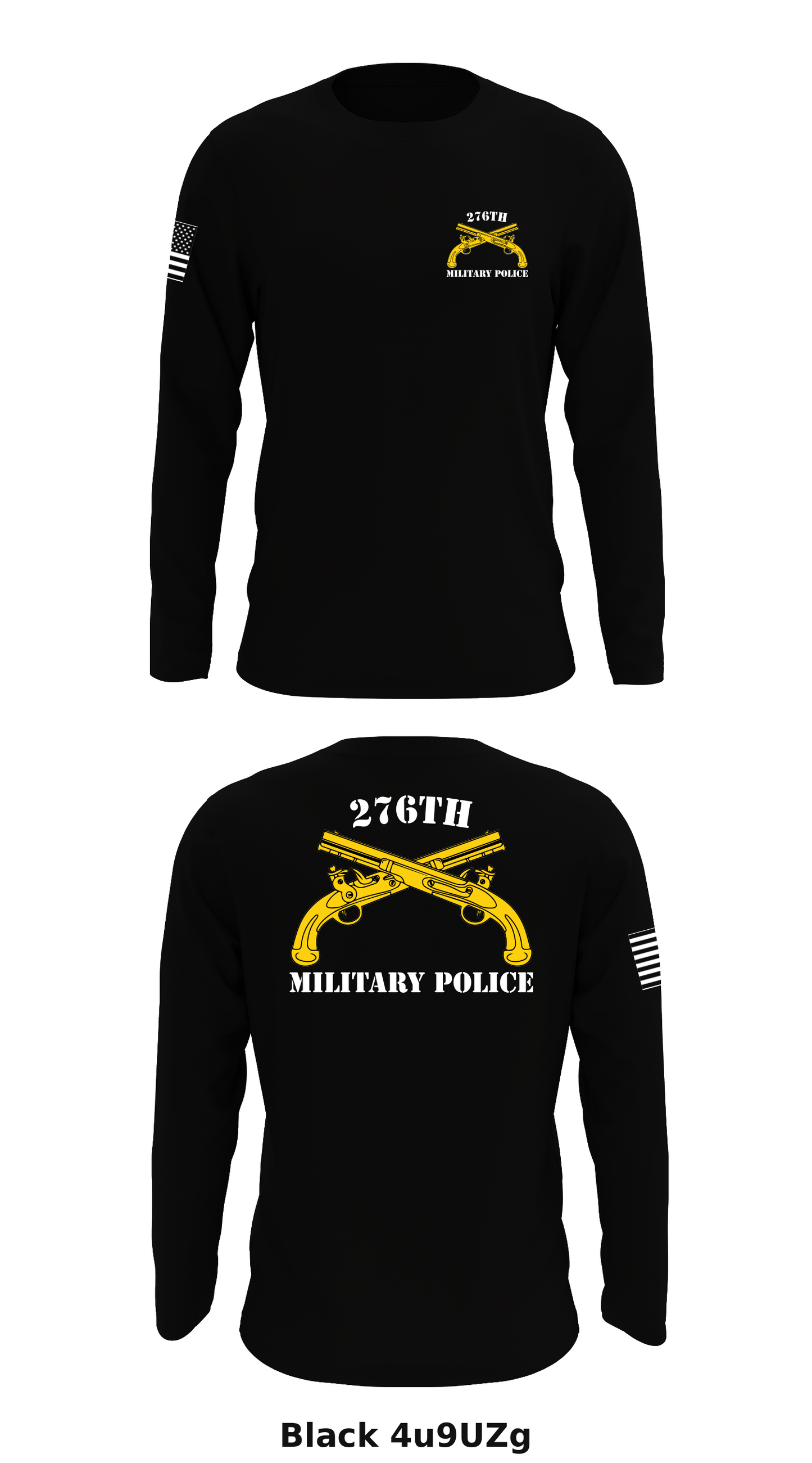 276th MP Company Store 1 Core Men's LS Performance Tee - 4u9UZg