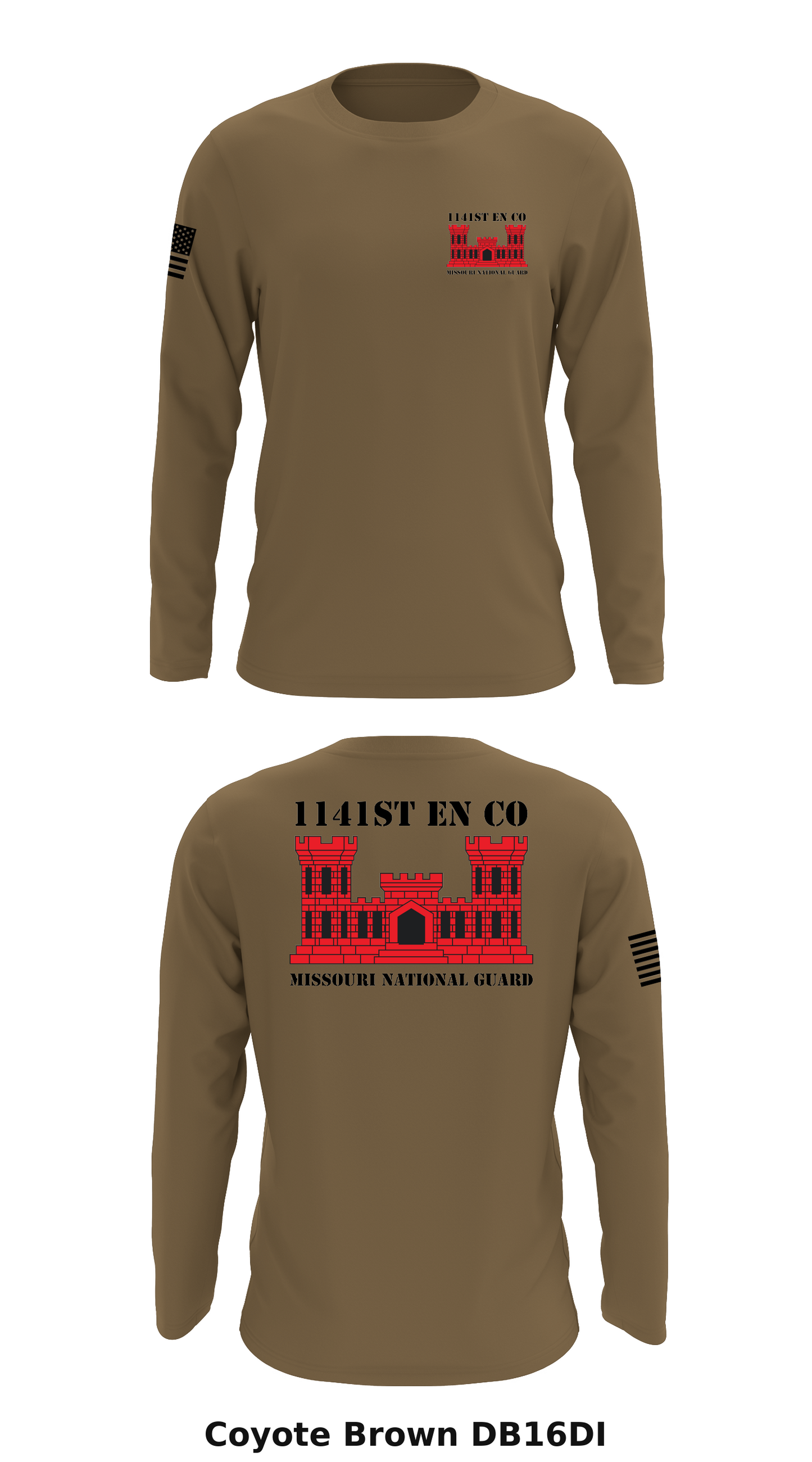 1141st EN CO Store 1 Core Men's LS Performance Tee - DB16DI