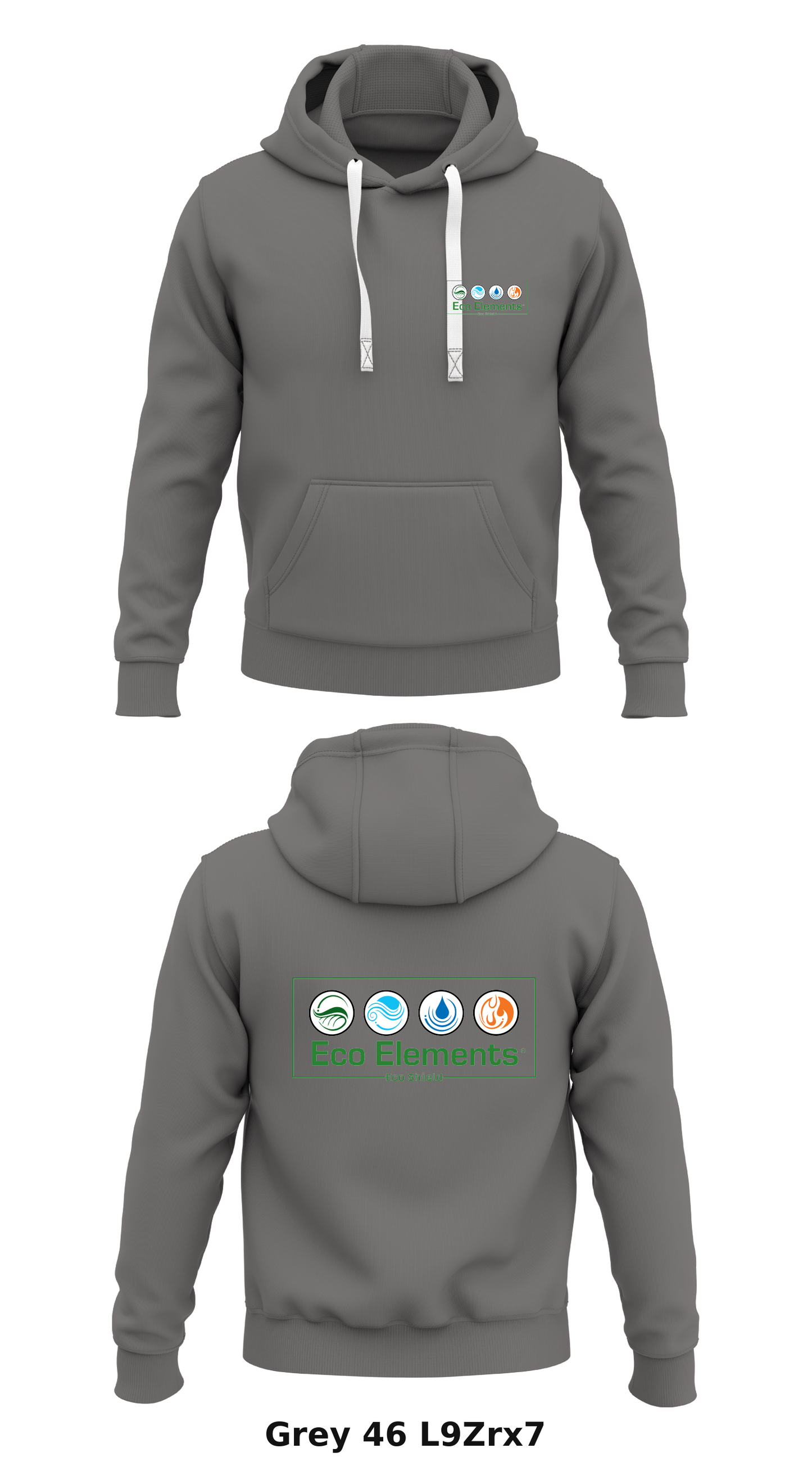 Eco Elements Store 1 Core Men's Hooded Performance Sweatshirt - L9Zrx7