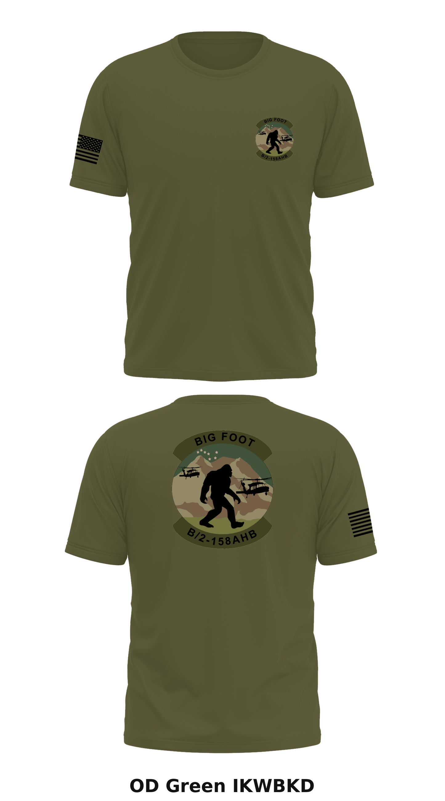 B Co, 2-158 AHB Store 1 Core Men's SS Performance Tee - IKWBKD
