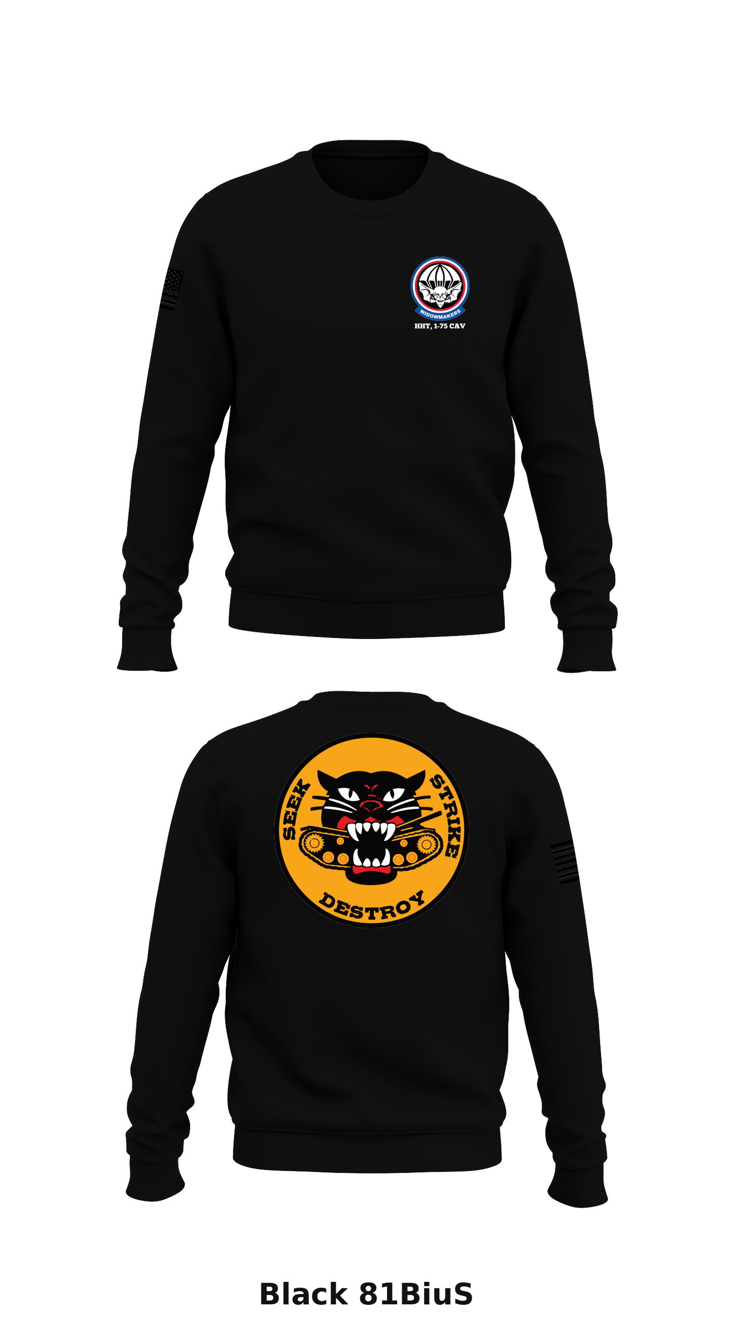 HHT, 1-75 CAV Store 1 Core Men's Crewneck Performance Sweatshirt - 81BiuS