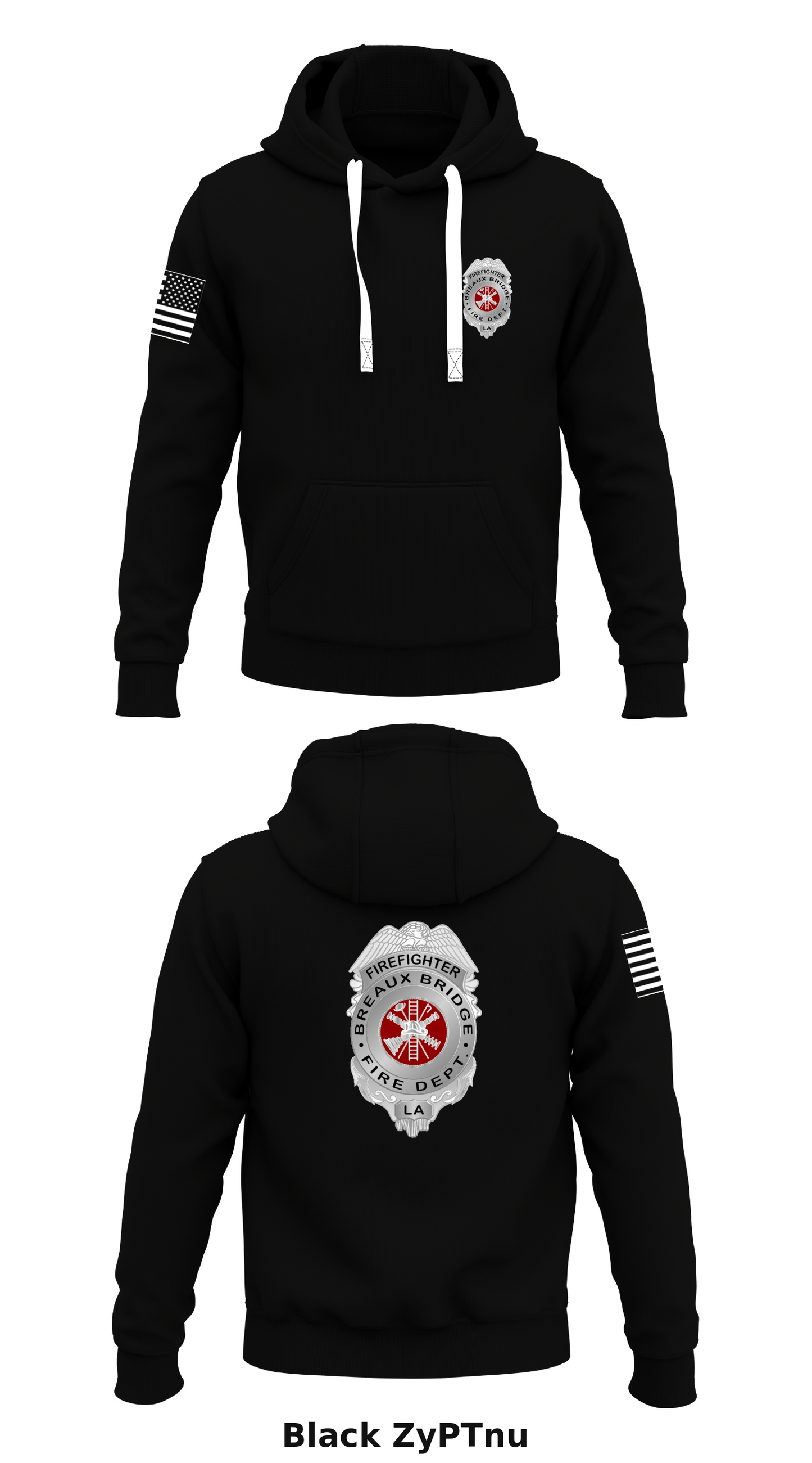 Breaux Bridge vol fire co Store 1 Core Men's Hooded Performance Sweatshirt - ZyPTnu
