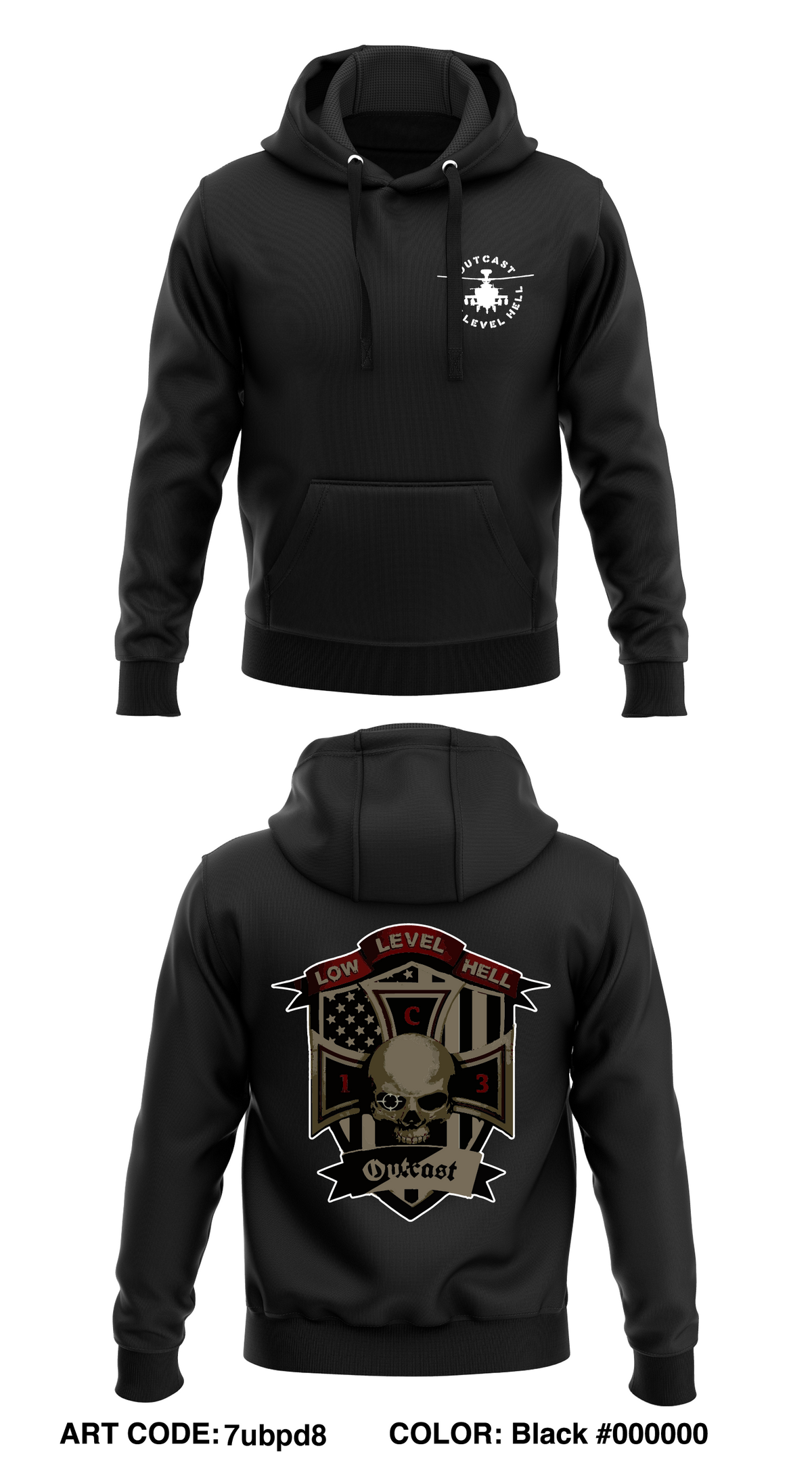 Outcast Company Store 1 Core Men's Hooded Performance Sweatshirt - 7ubpd8
