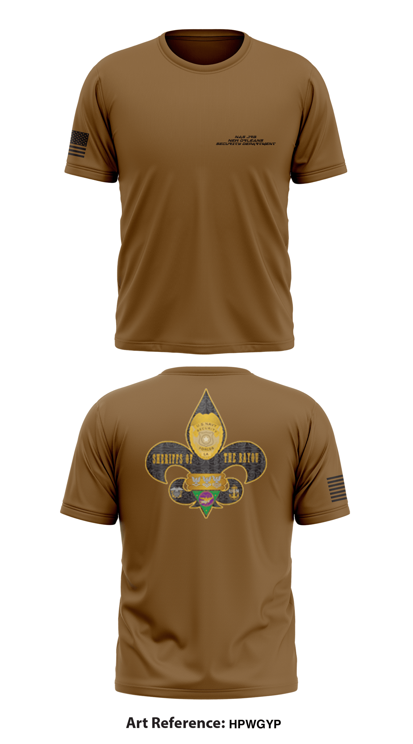 NAS JRB New Orleans Security Department Store 1 Core Men's SS Performance Tee - HPwgyp