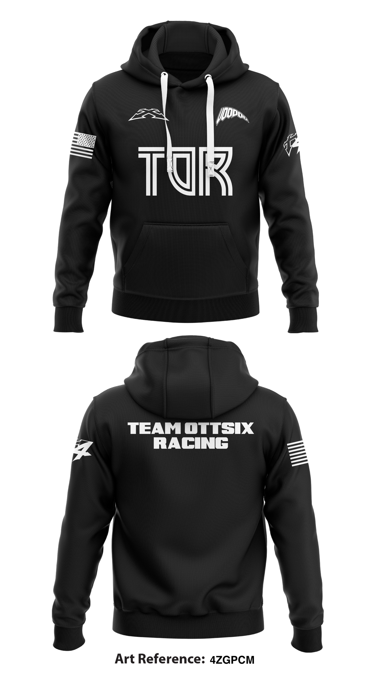 Team Ottsix Racing Store 1 Core Men's Hooded Performance Sweatshirt - 4zGPcM