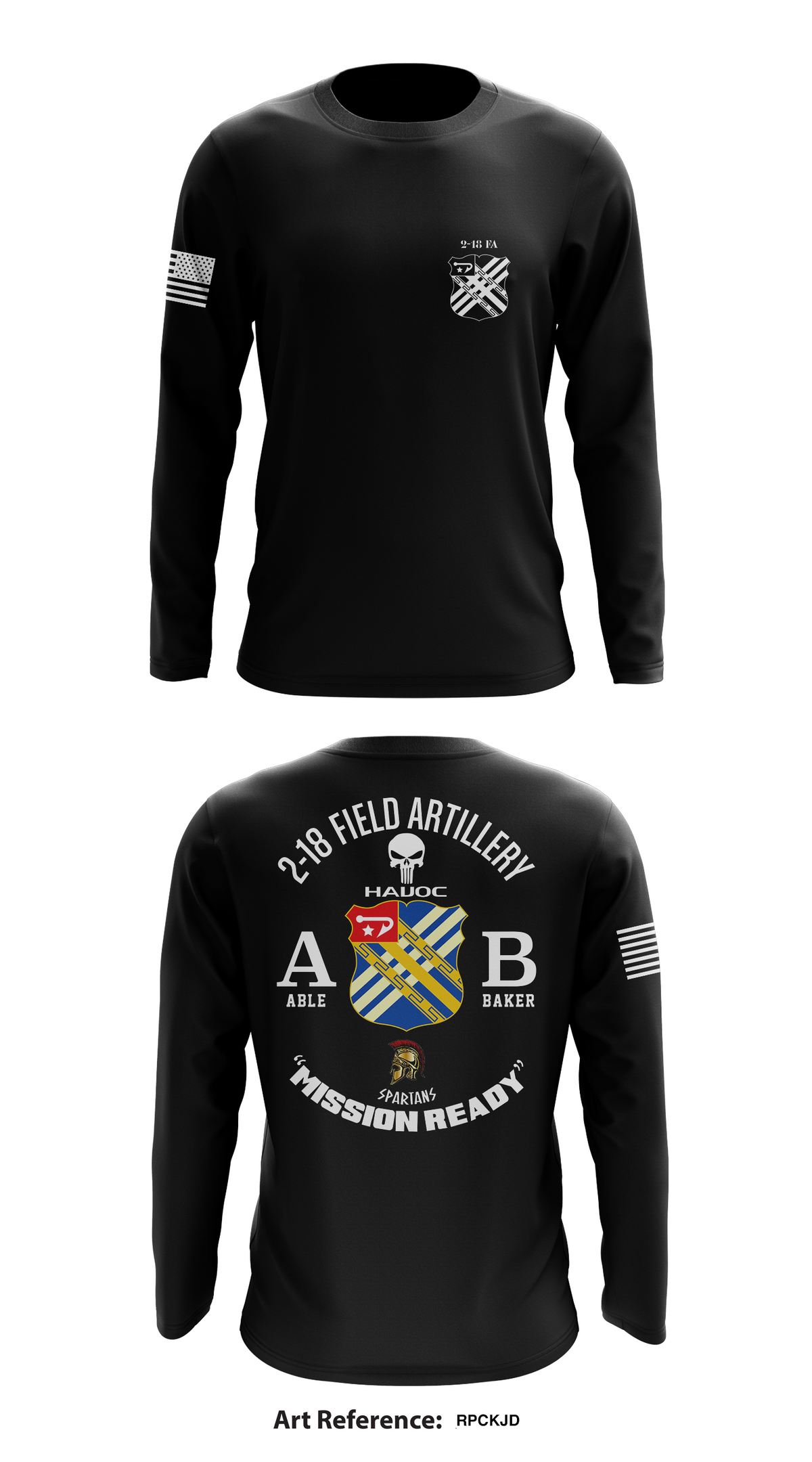 2-18 Field Artillery Store 1 Core Men's LS Performance Tee - rpCKJd