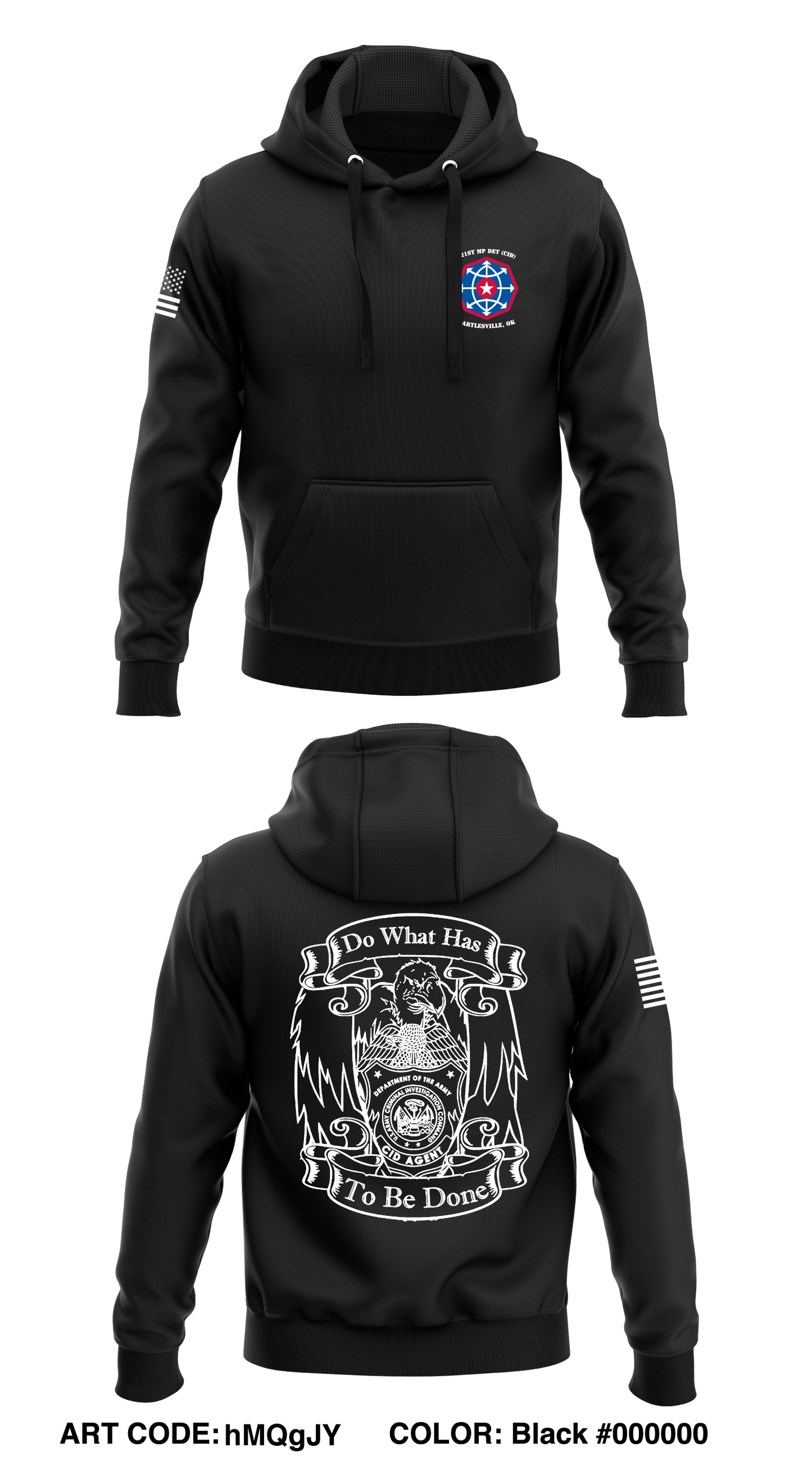 321st MP Det (CID), 159th MP Battalion Store 1 Core Men's Hooded Performance Sweatshirt - hMQgJY
