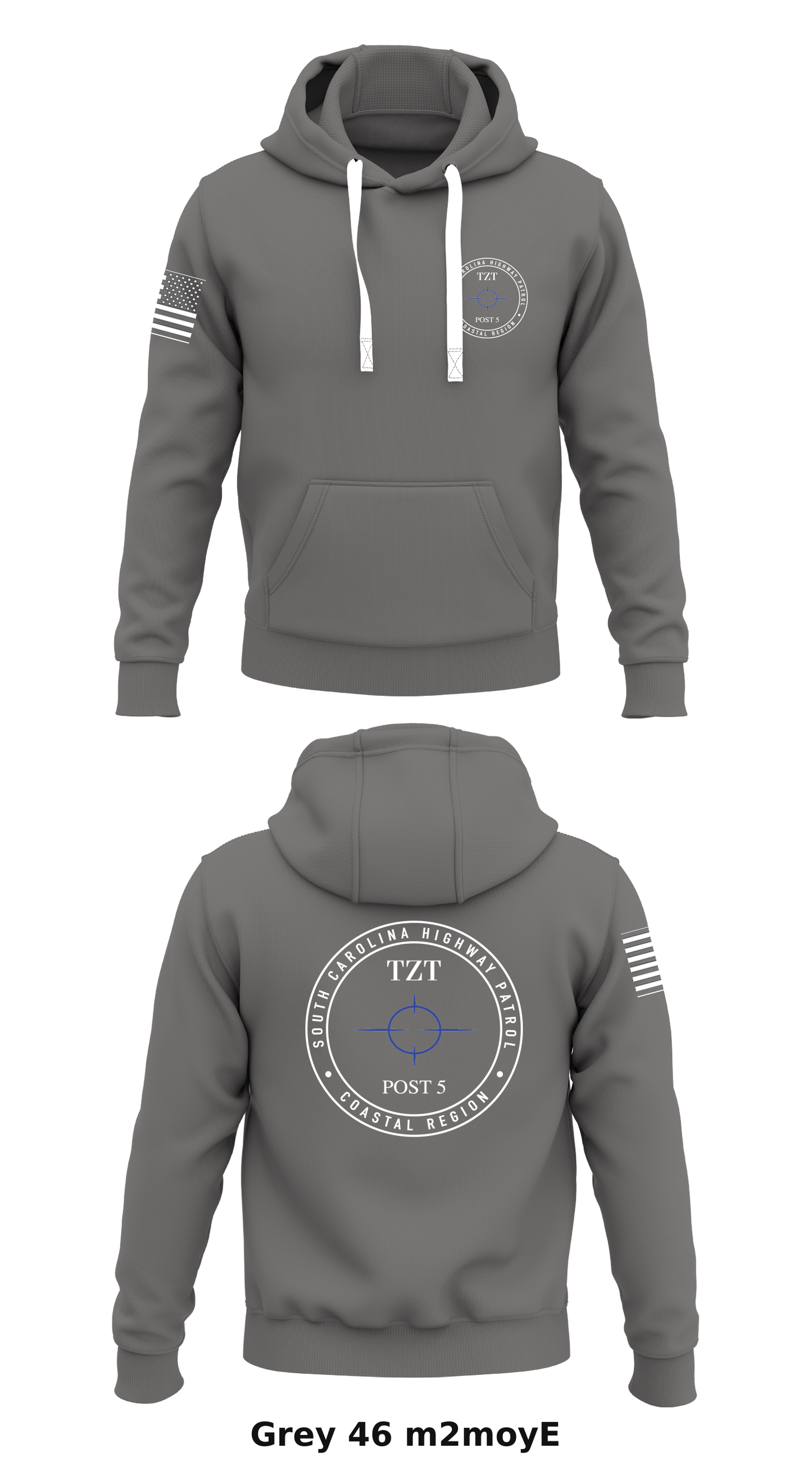 Target Zero Team Store 1 Core Men's Hooded Performance Sweatshirt - m2moyE