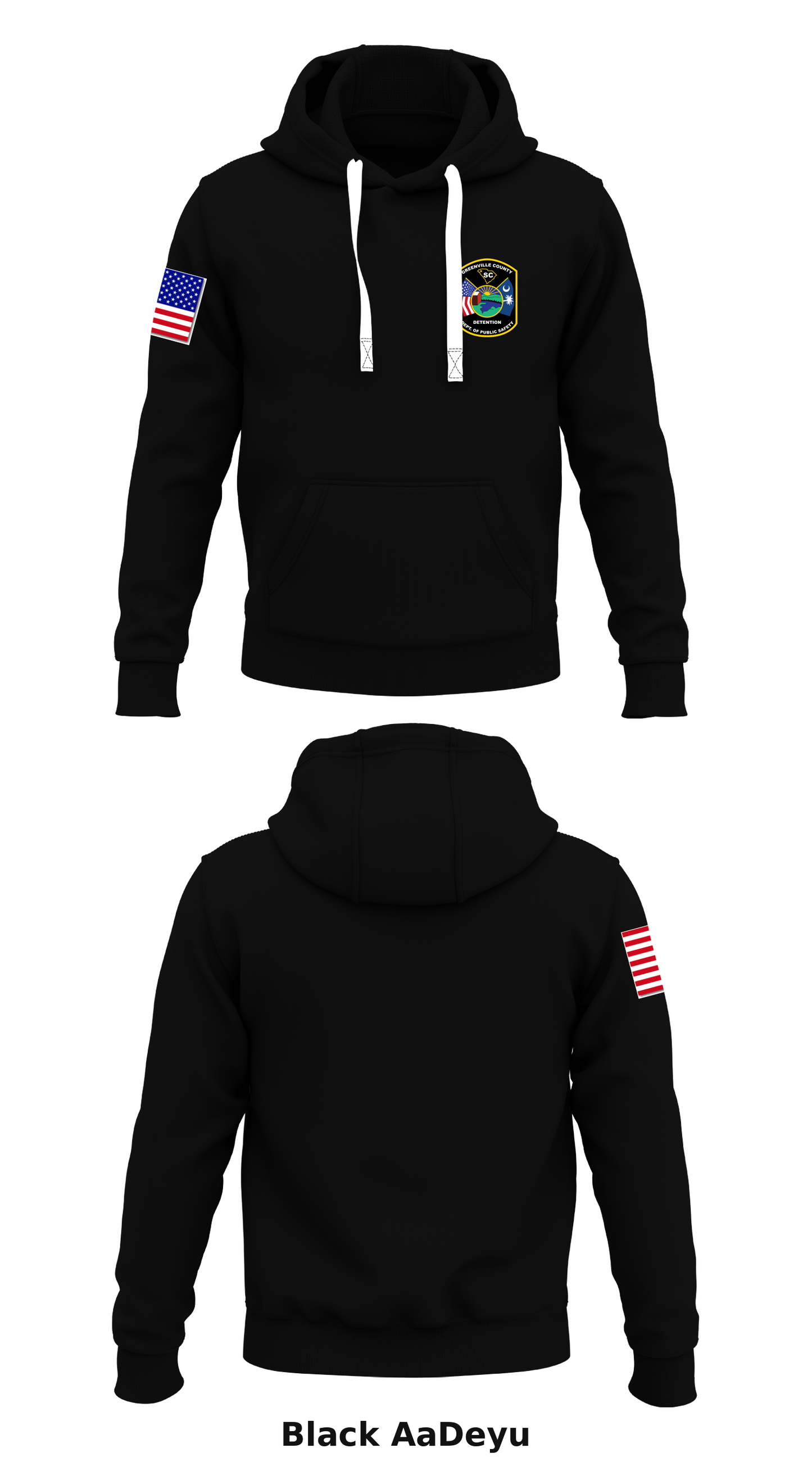 Greenville County Detention Center Store 1 Core Men's Hooded Performance Sweatshirt - AaDeyu