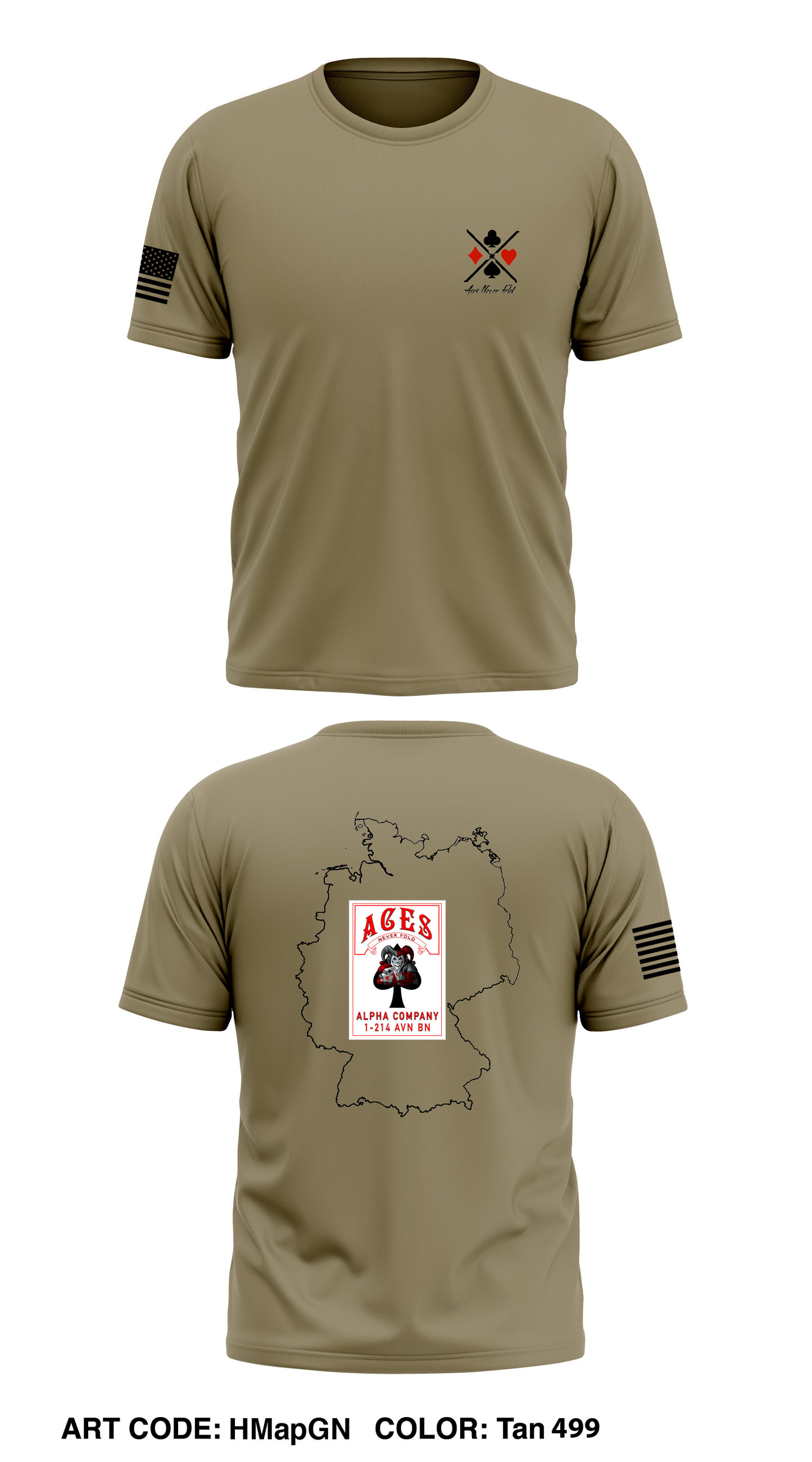 A co 1-214 AVN Store 1 Core Men's SS Performance Tee - HMapGN