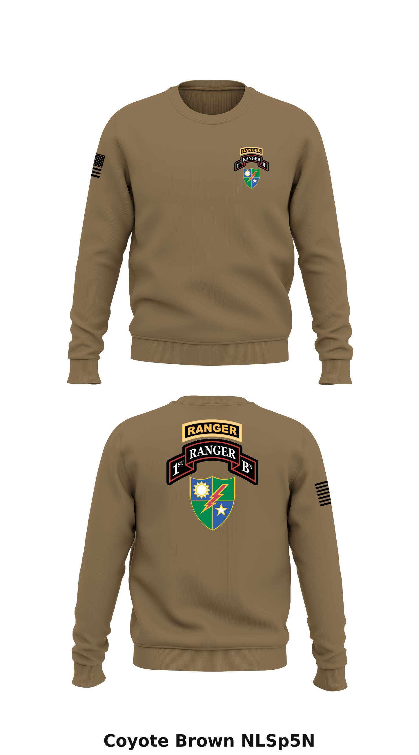 75th rangers Store 1 Core Men's Crewneck Performance Sweatshirt - NLSp5N