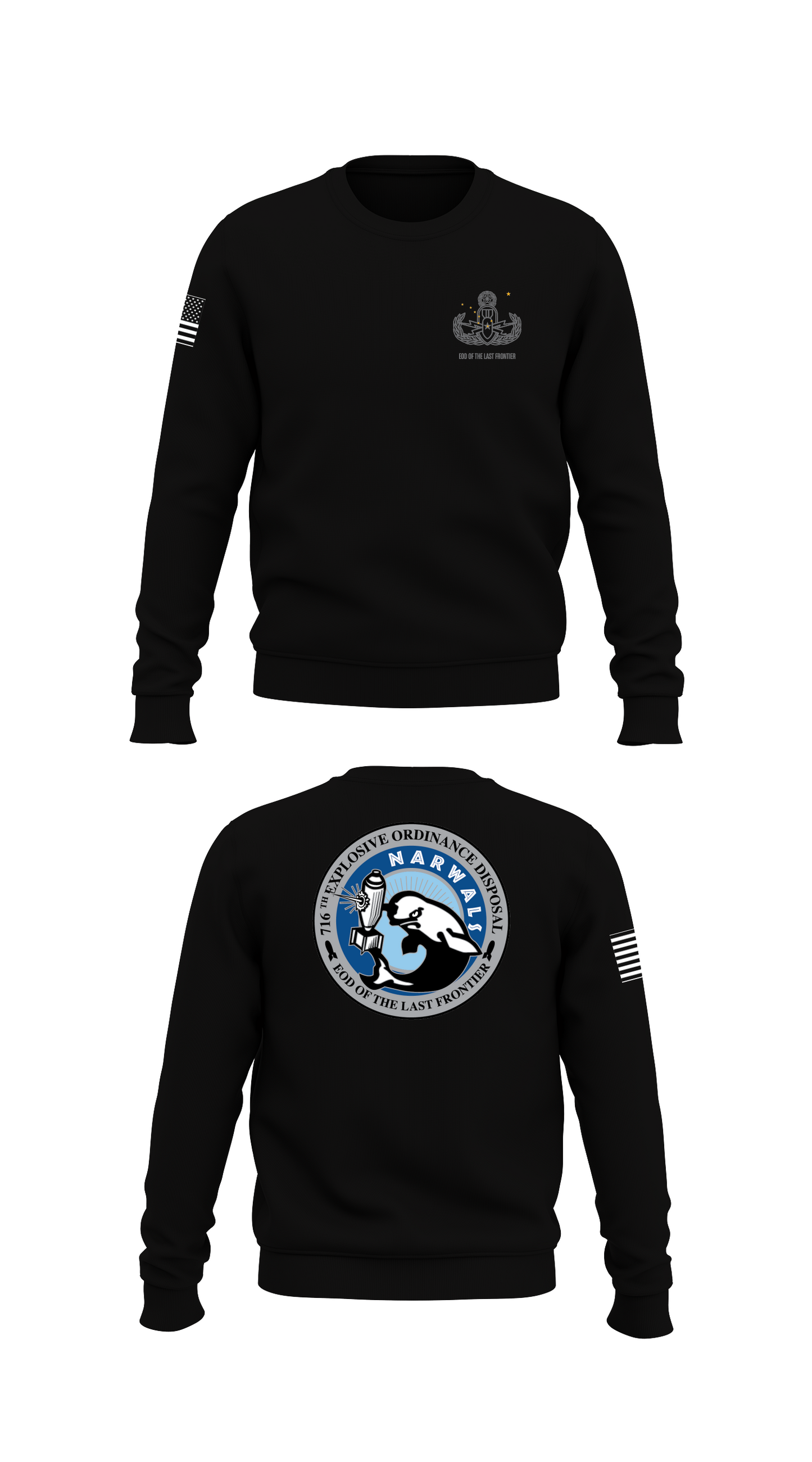 716TH EOD Store 1 Core Men's Crewneck Performance Sweatshirt - 33492373672