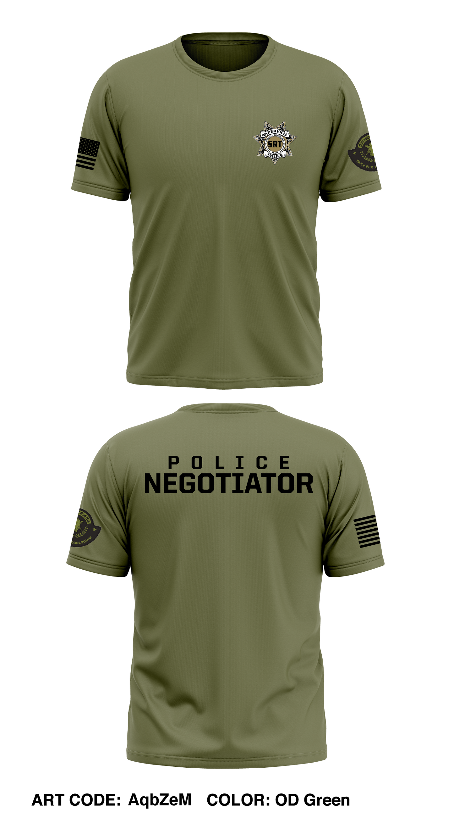 Naperville Police Crisis Negotiation Team Store 1 Core Men's SS Performance Tee - AqbZeM